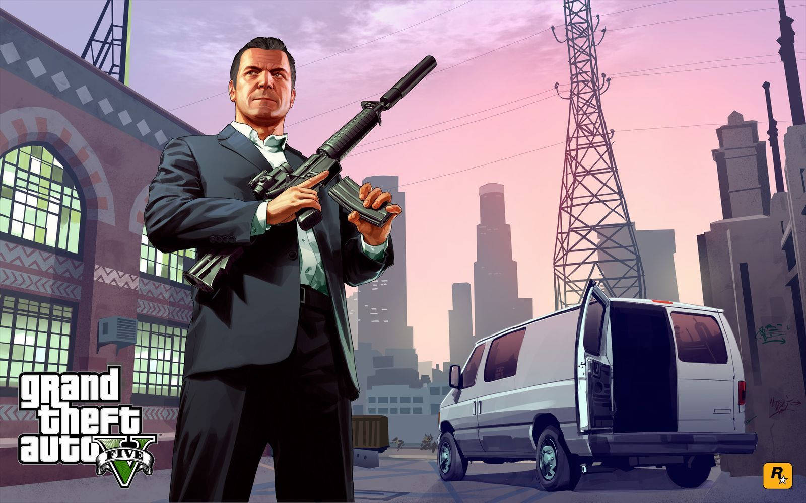 1080p GTA 5 麥可·迪聖塔 壁紙