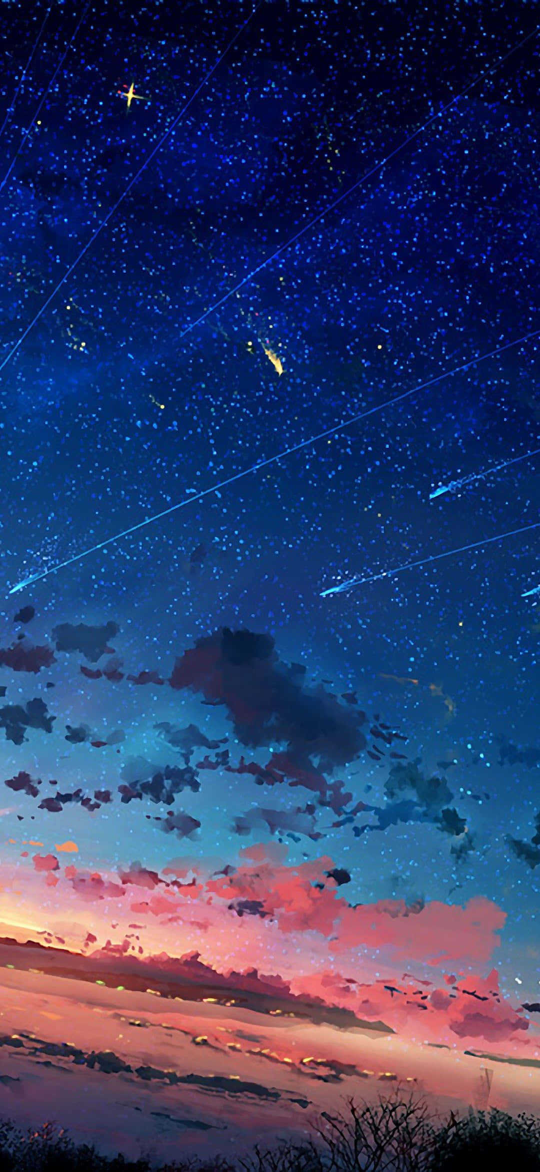 1080x2340 4K動漫星空夕陽天空 壁紙
