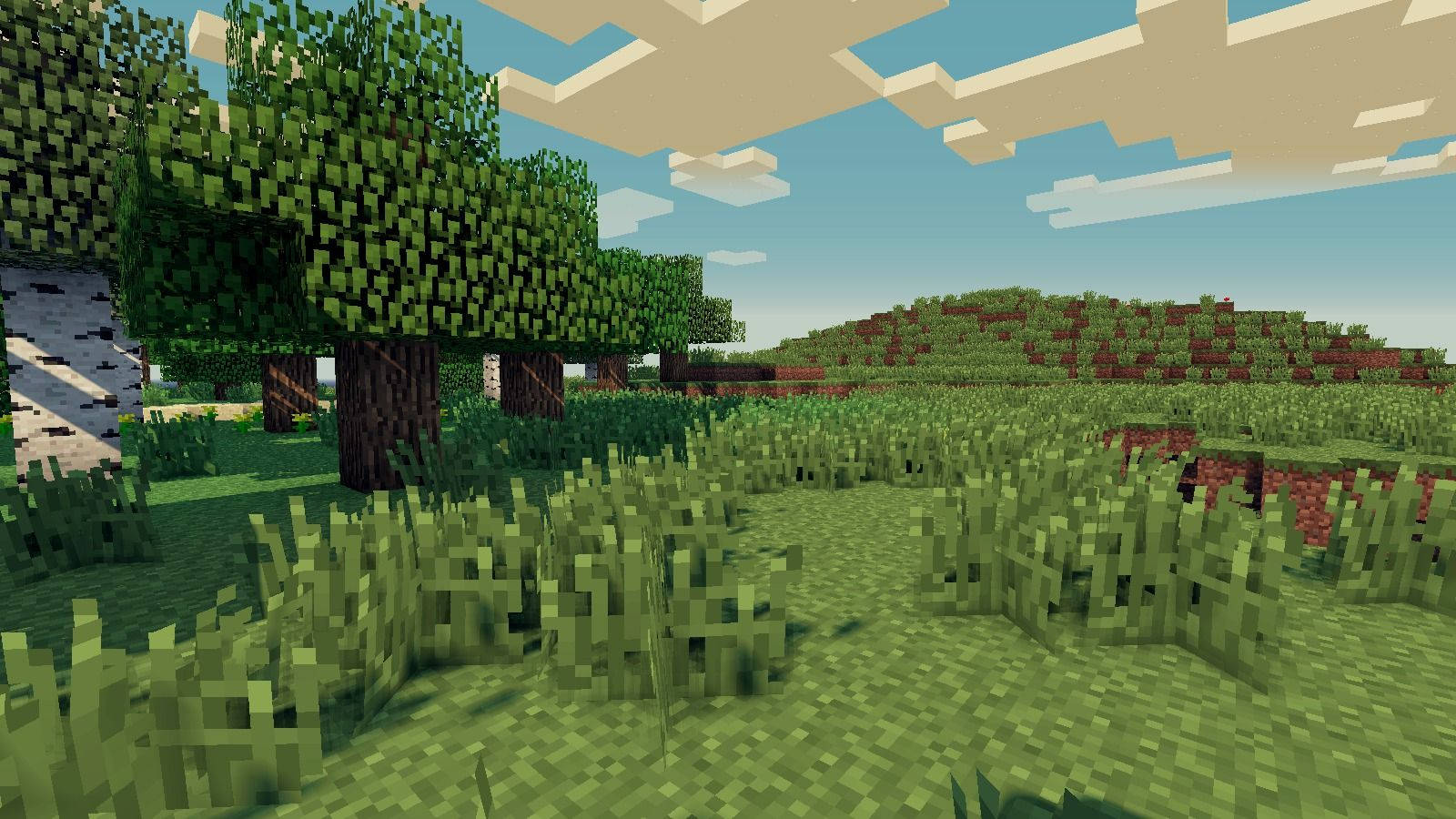 1280x720 Minecraft 綠色田野 壁紙