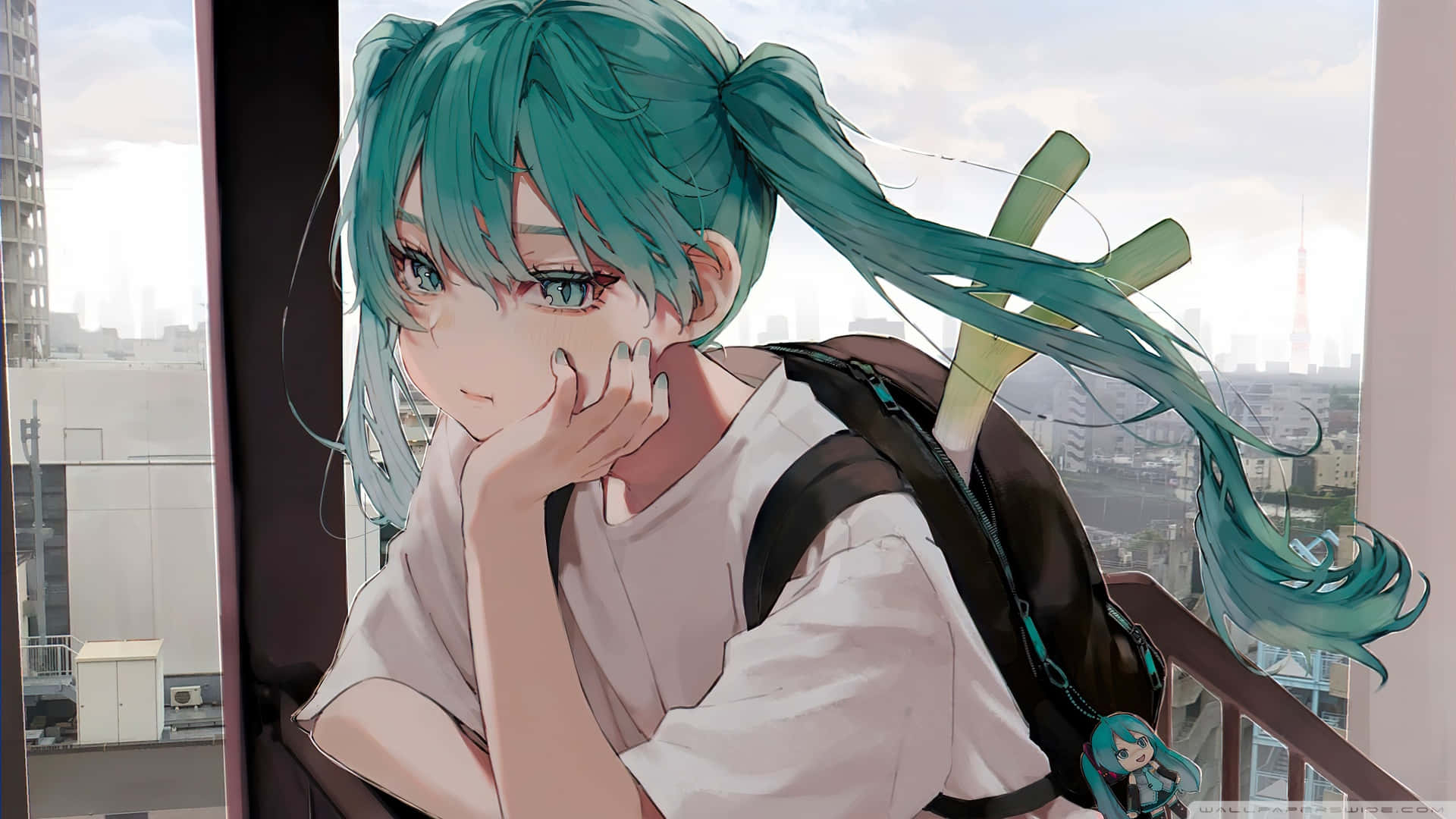 1920x1080 初音未来悲伤动漫壁纸 — 悲伤动漫 GIF 壁紙