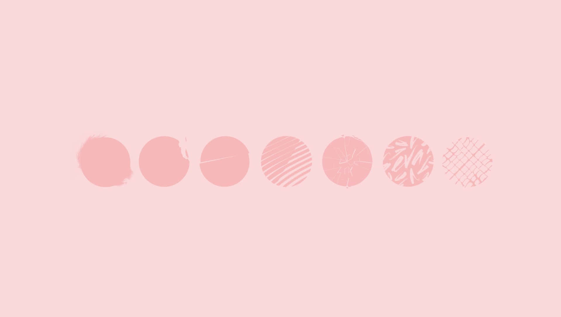 2016 BTS Logo 粉色系美學桌布 壁紙