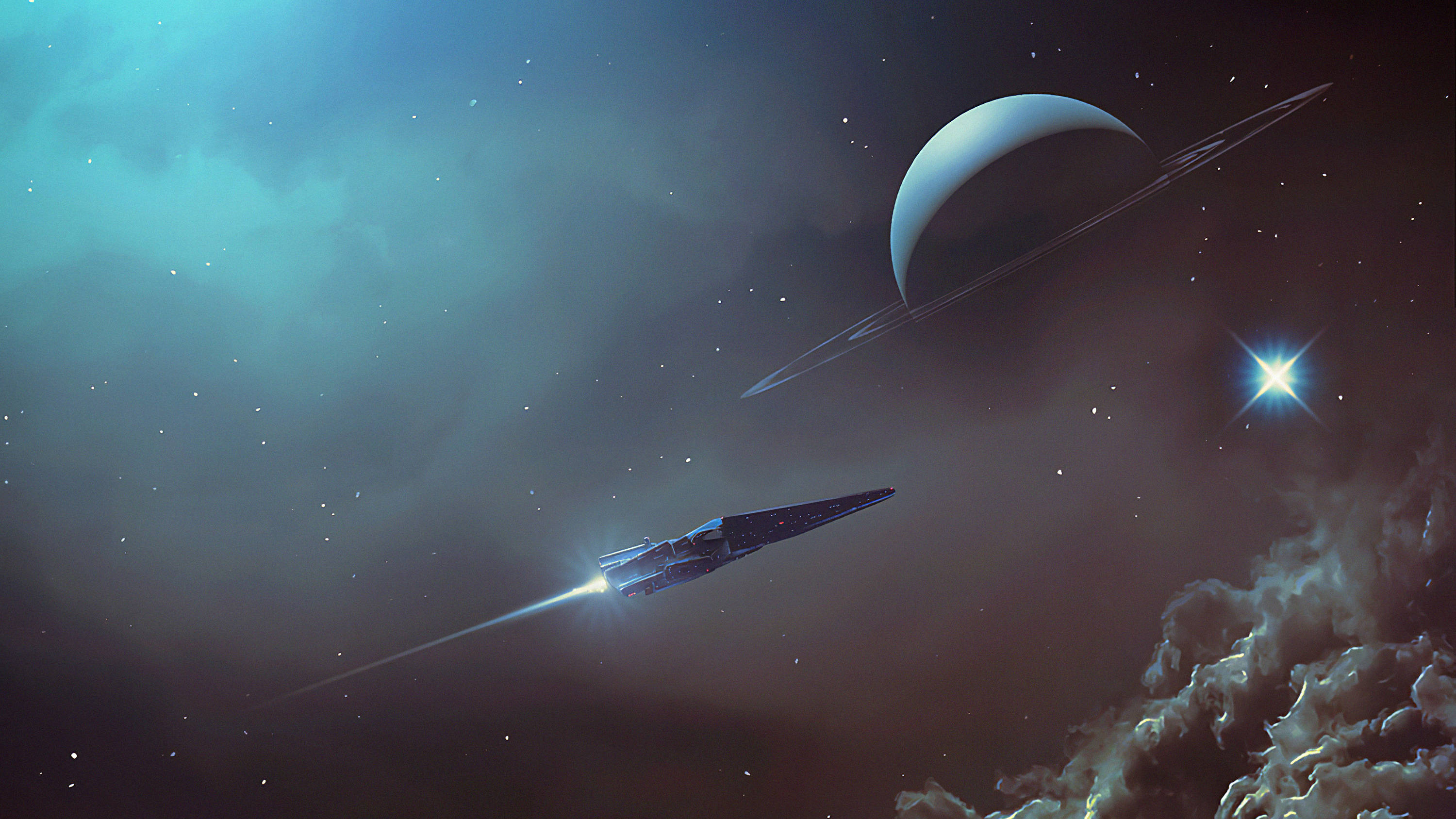 太空船 2560x1440 壁紙