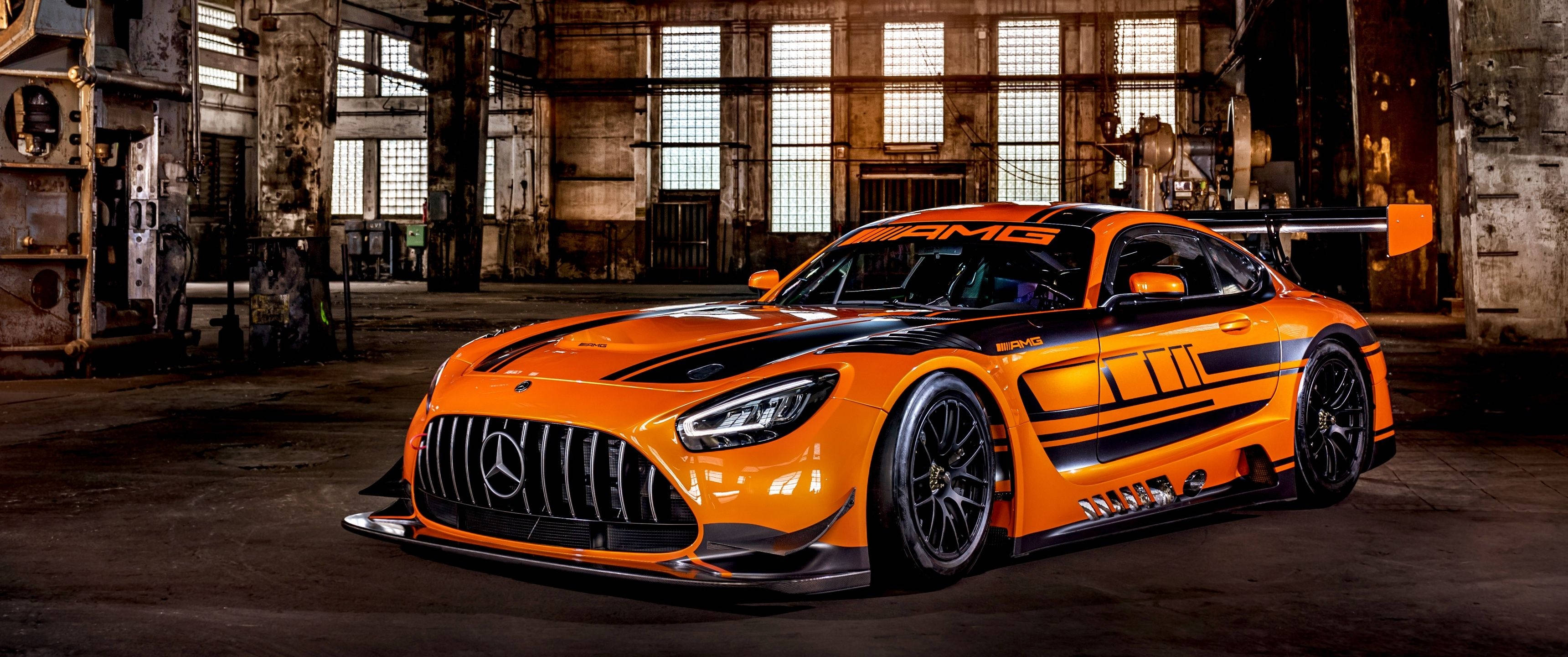 3440x1440 梅赛德斯-AMG GT3 汽车壁纸 壁紙