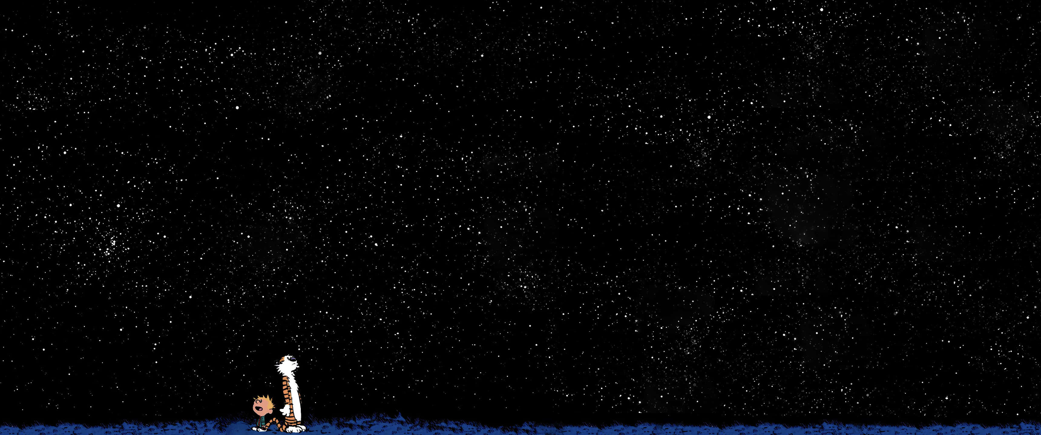 3440x1440 卡尔文与霍布斯太空漫游 壁紙