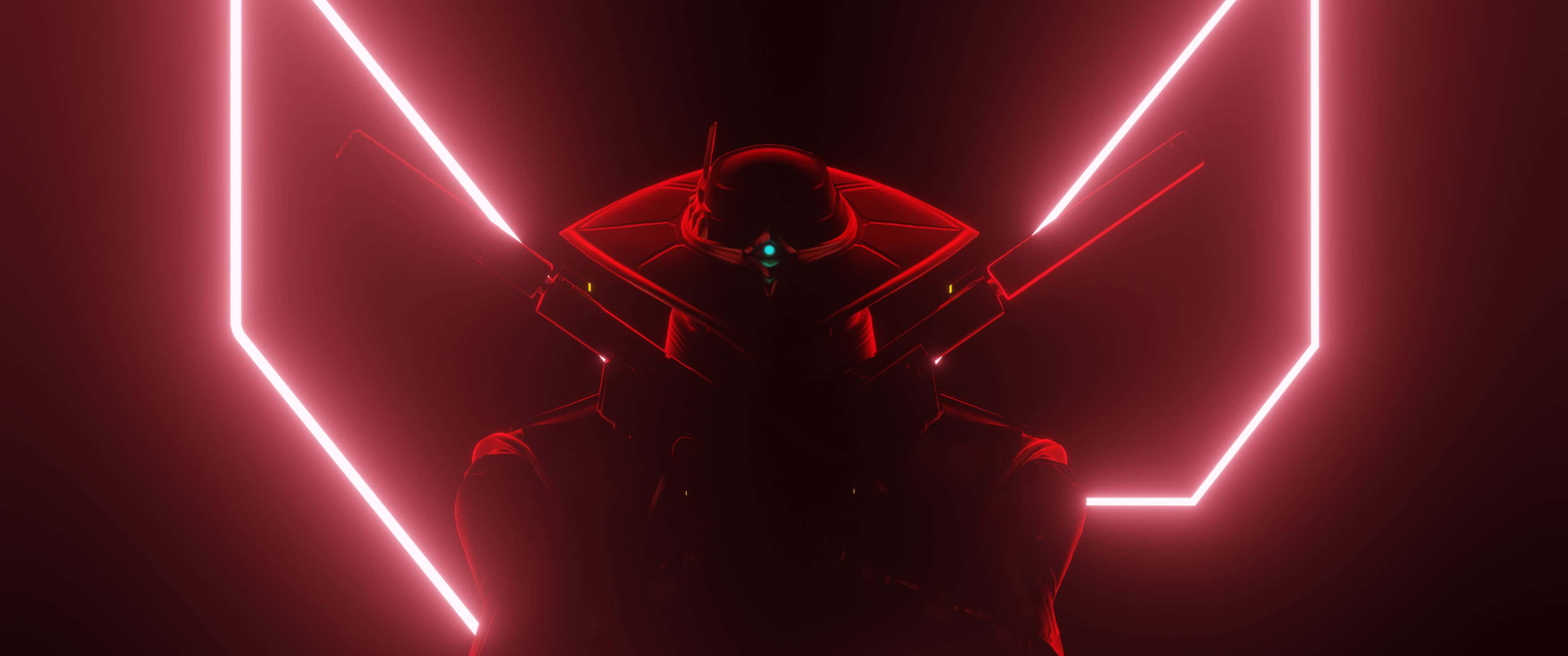 3440x1440p Valorant 特工Cypher红色背景 壁紙