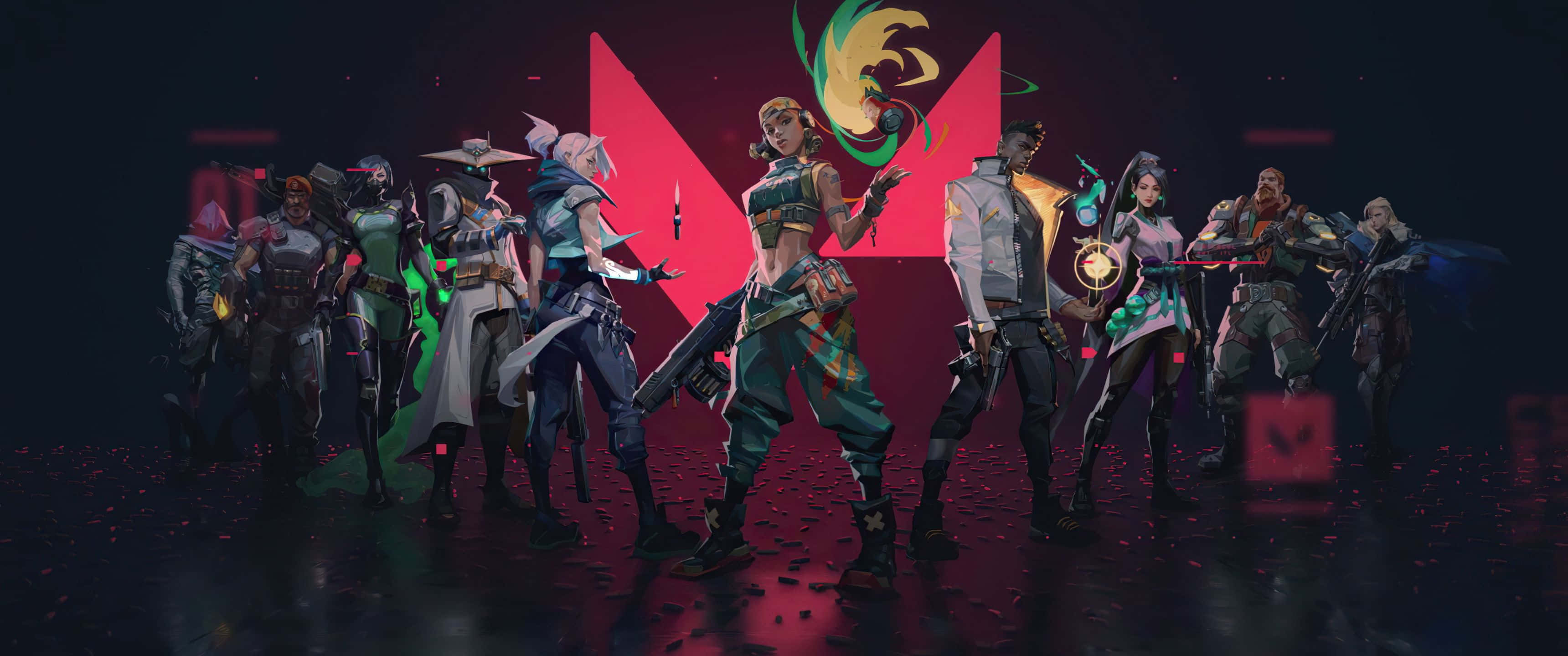 3440x1440p Valorant 角色 Raze 背景 壁紙