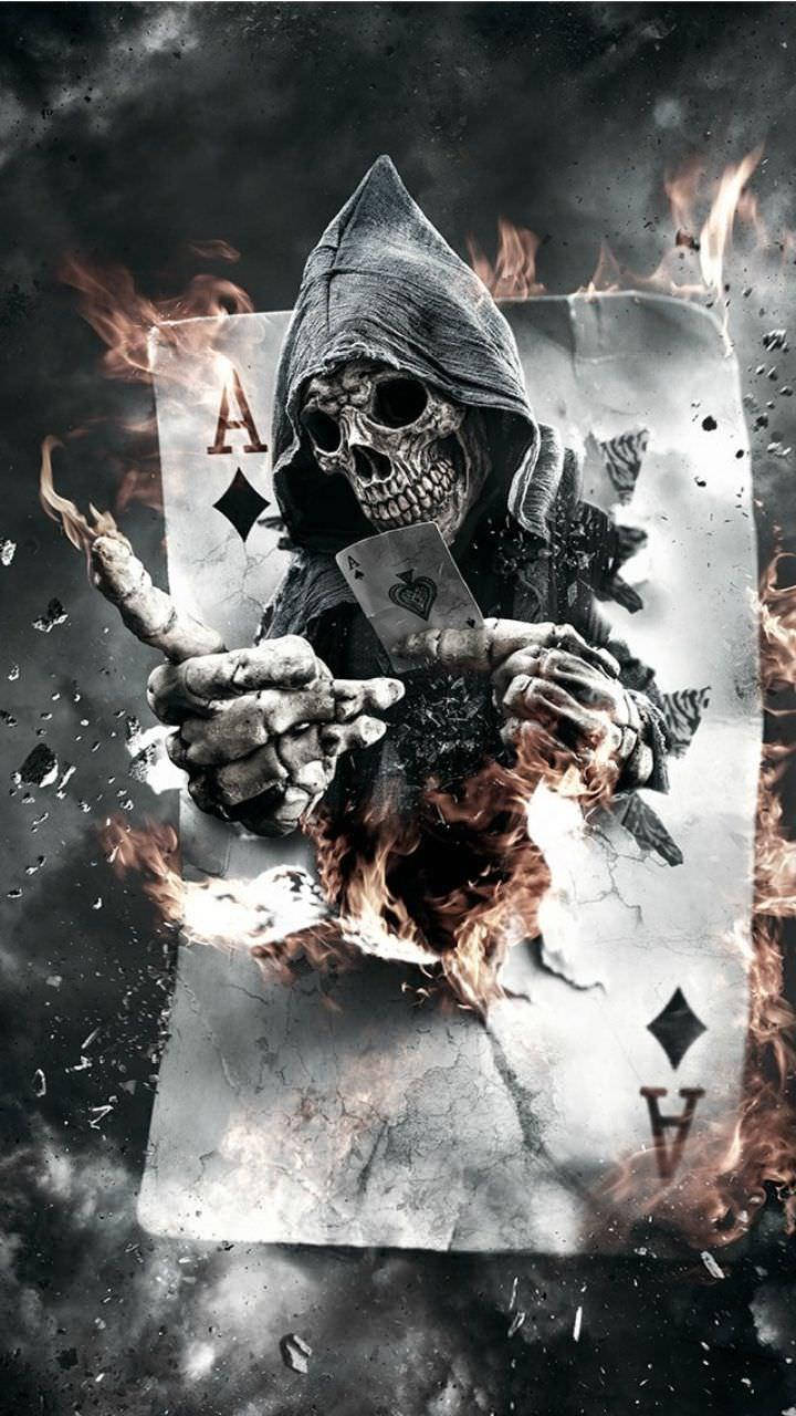 3D恐怖死神卡牌遊戲 壁紙