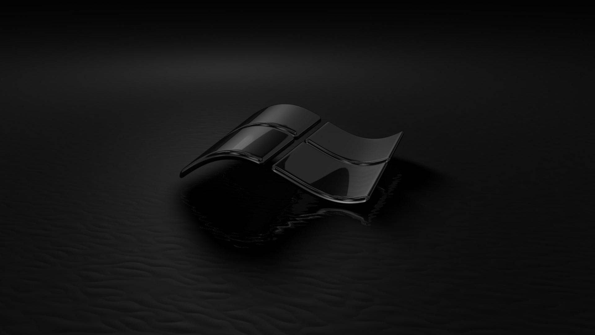 時尚黑色窗戶鎖屏3D 壁紙