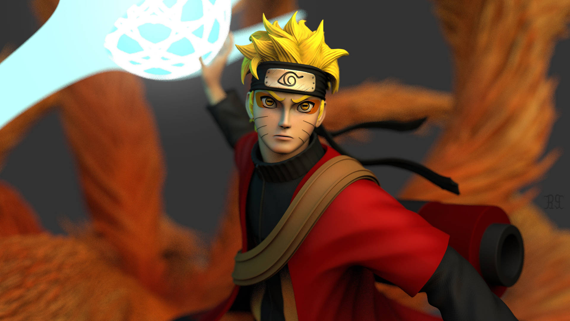 3D Naruto 4K 仙人模式桌布