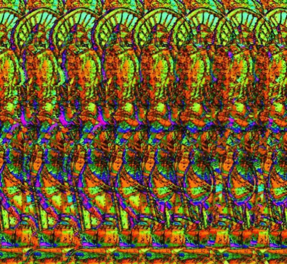 迷幻繪畫魔法眼3D立體圖 壁紙