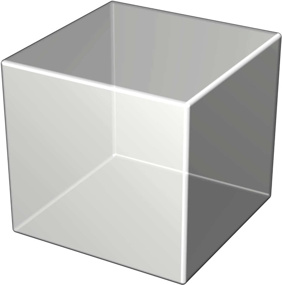 透明3D立方体插图 壁紙