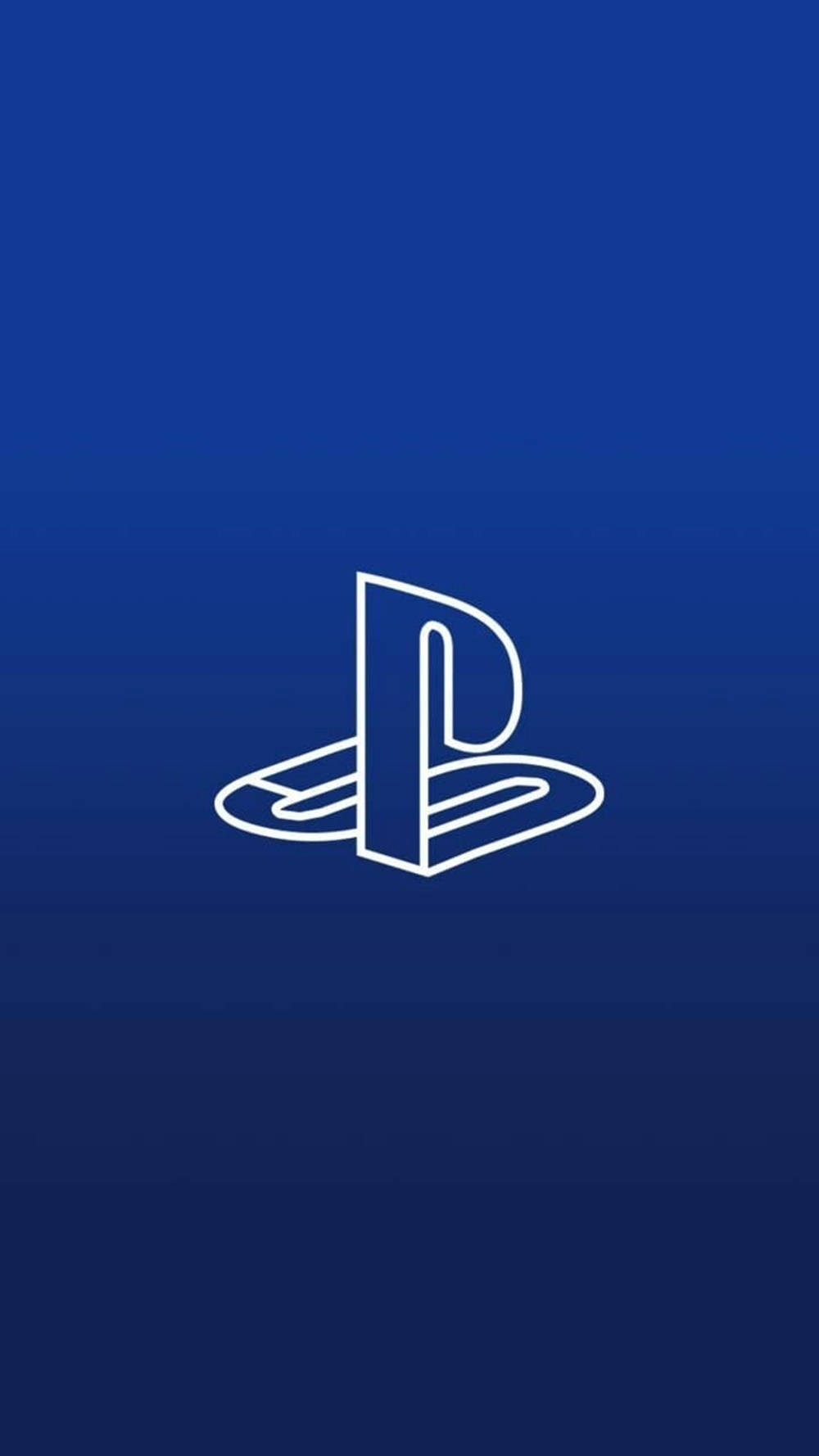 3D 蓝色 PS4 标志 壁紙