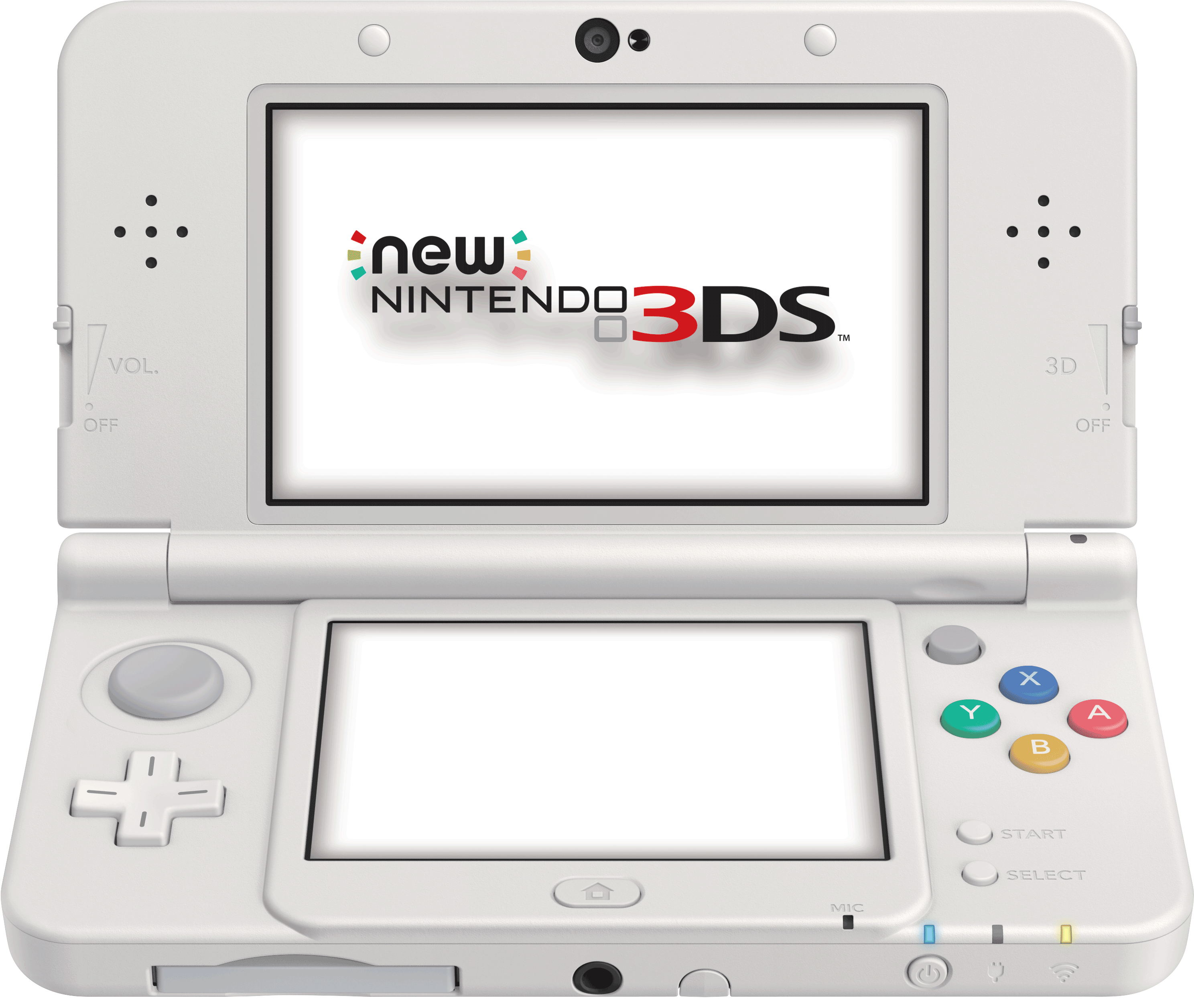 新任天堂3DS白色開放式 壁紙