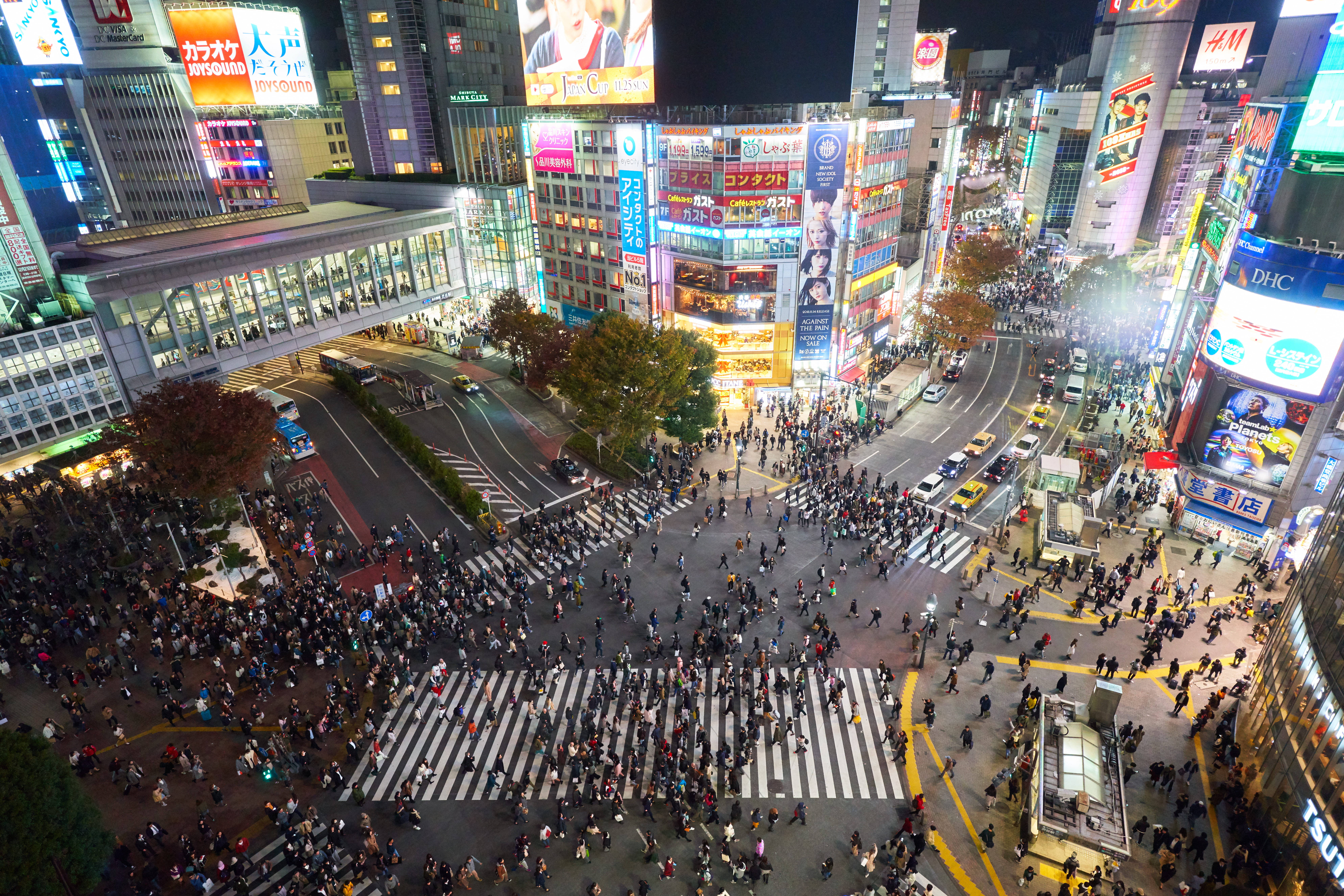 涉谷十字路口日本4K 壁紙