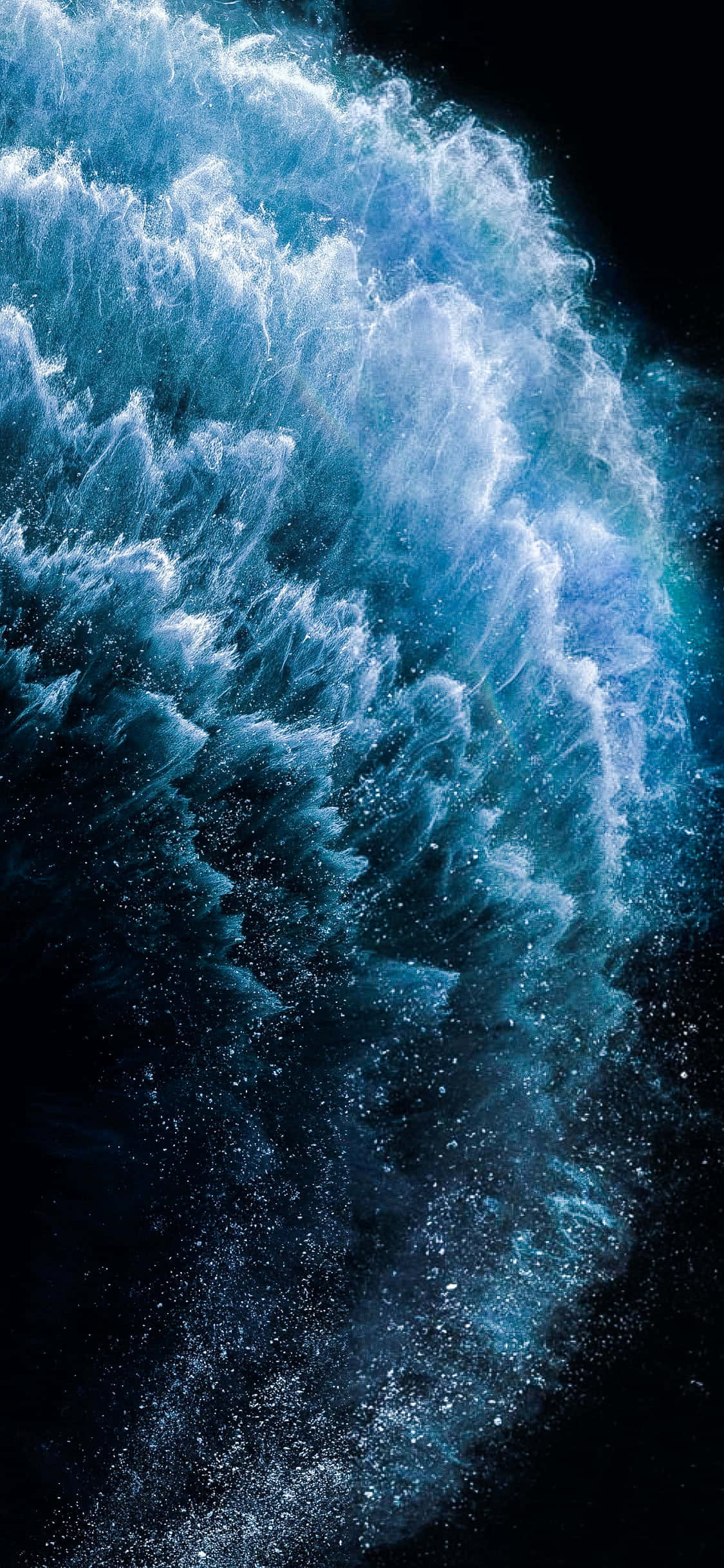 4K AMOLED 背景 撞浪紋理 壁紙
