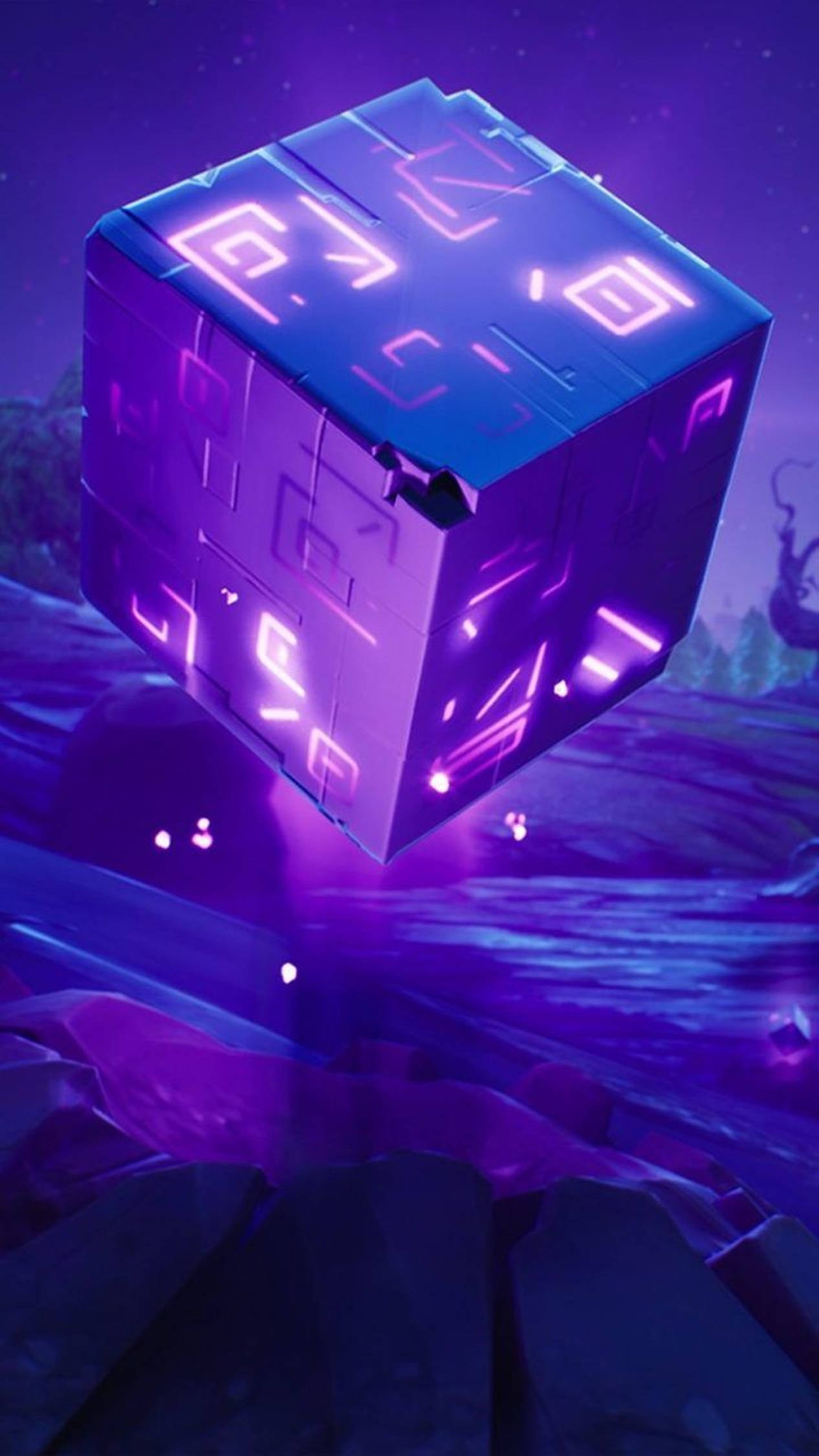 4K Android Fortnite 紫色暗影之石 壁紙
