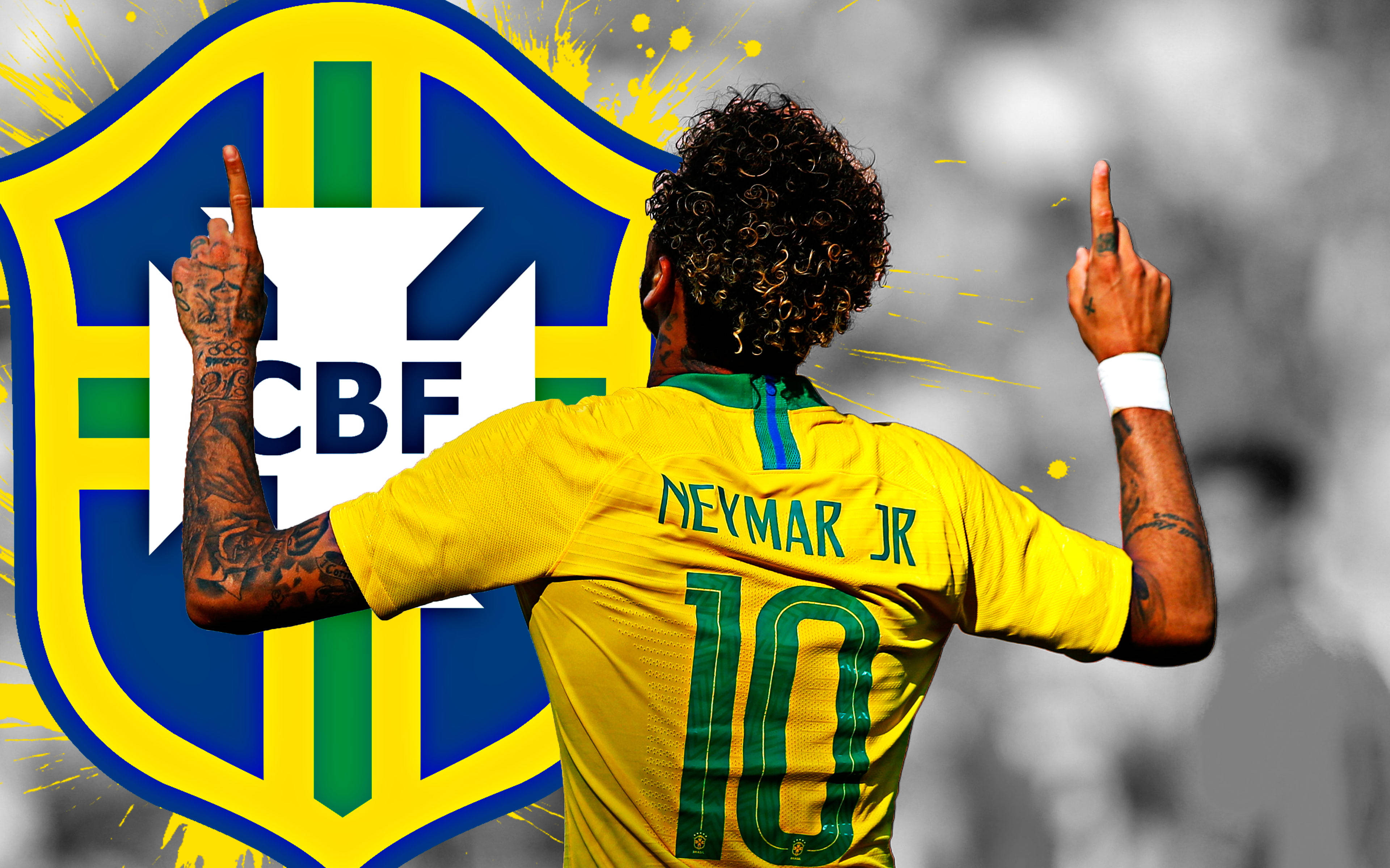 內馬爾 4K 搭配大型 CBF 標誌 壁紙
