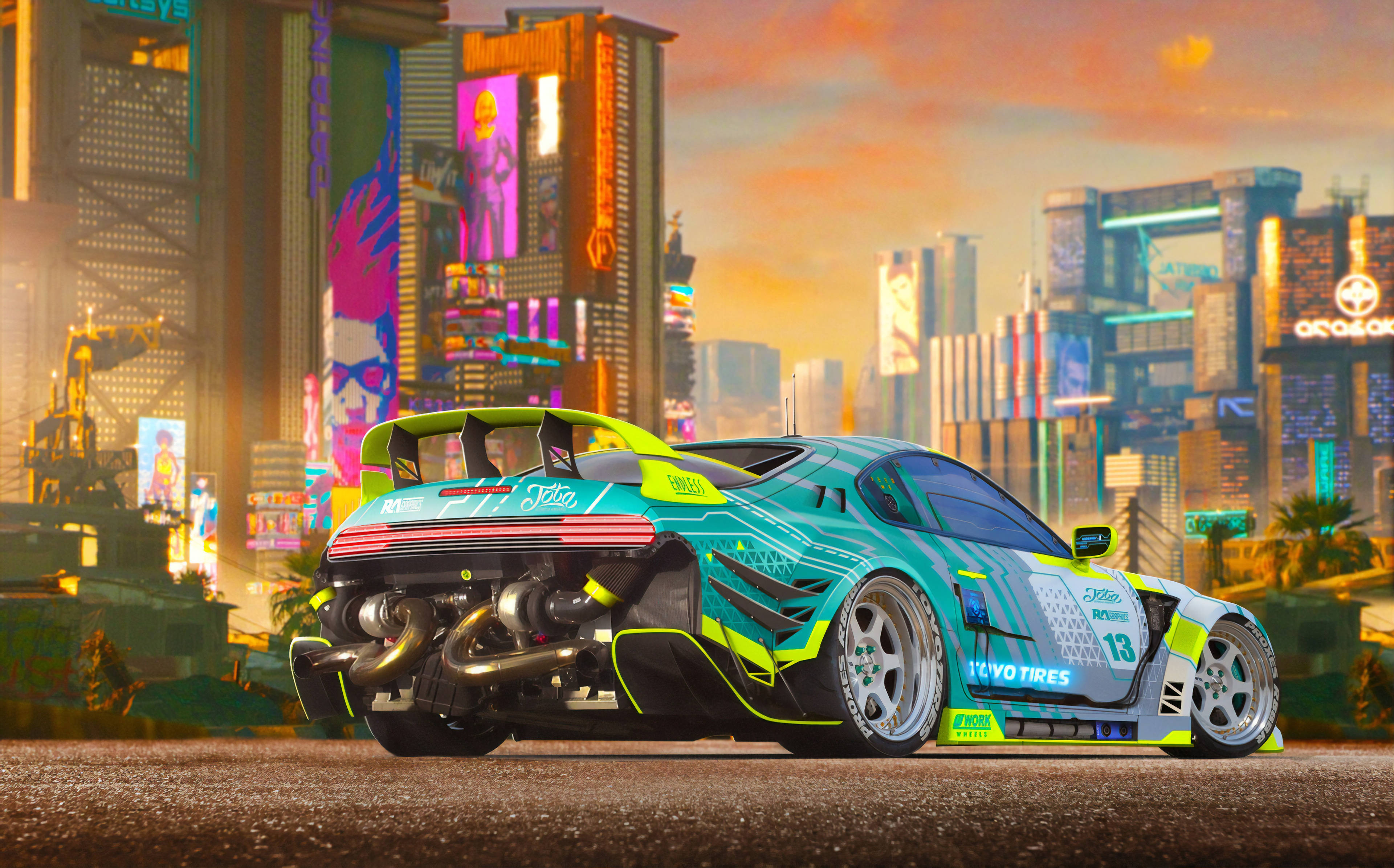 改裝跑車 4K 壁紙