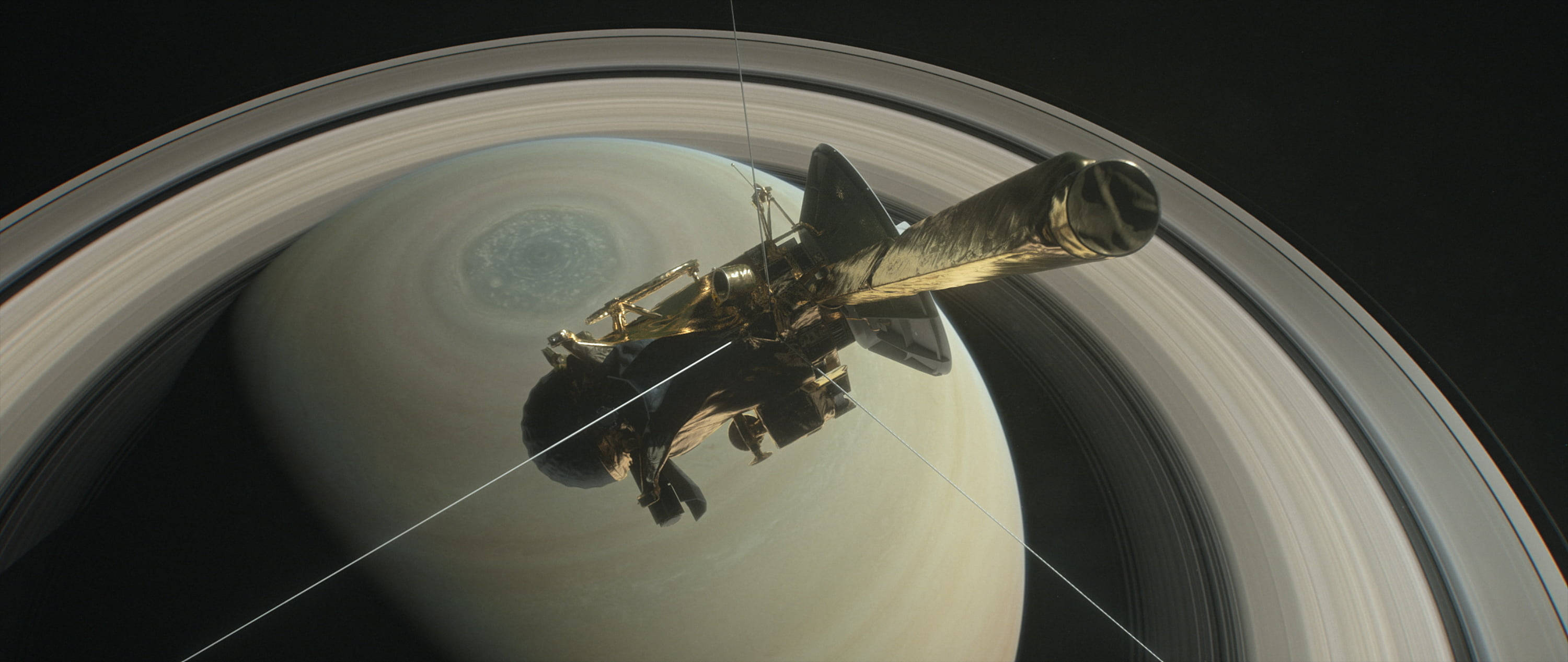 衛星土星 4K 壁紙