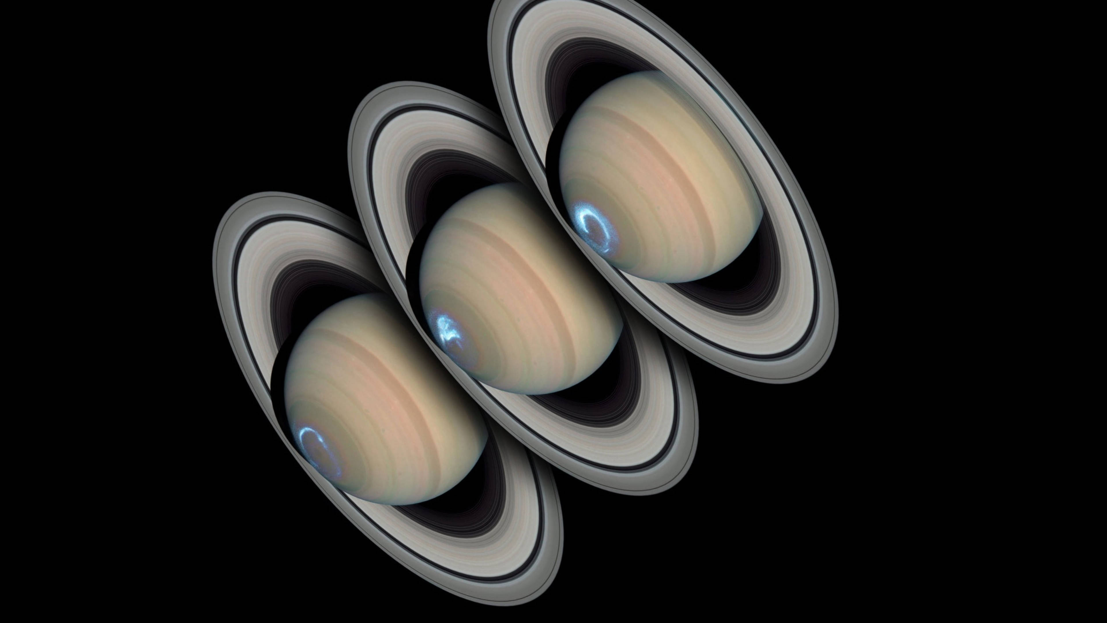 三重土星 4K 壁紙