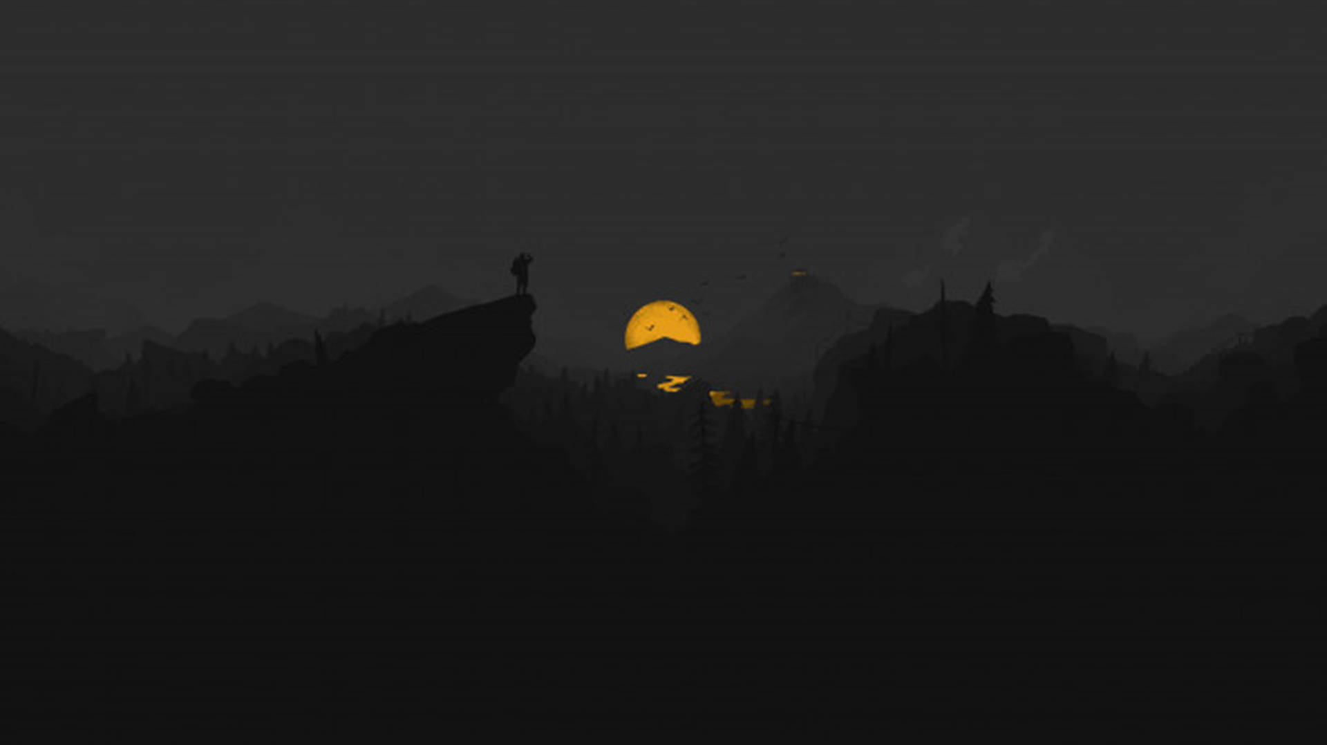 4K Firewatch 黃月河流