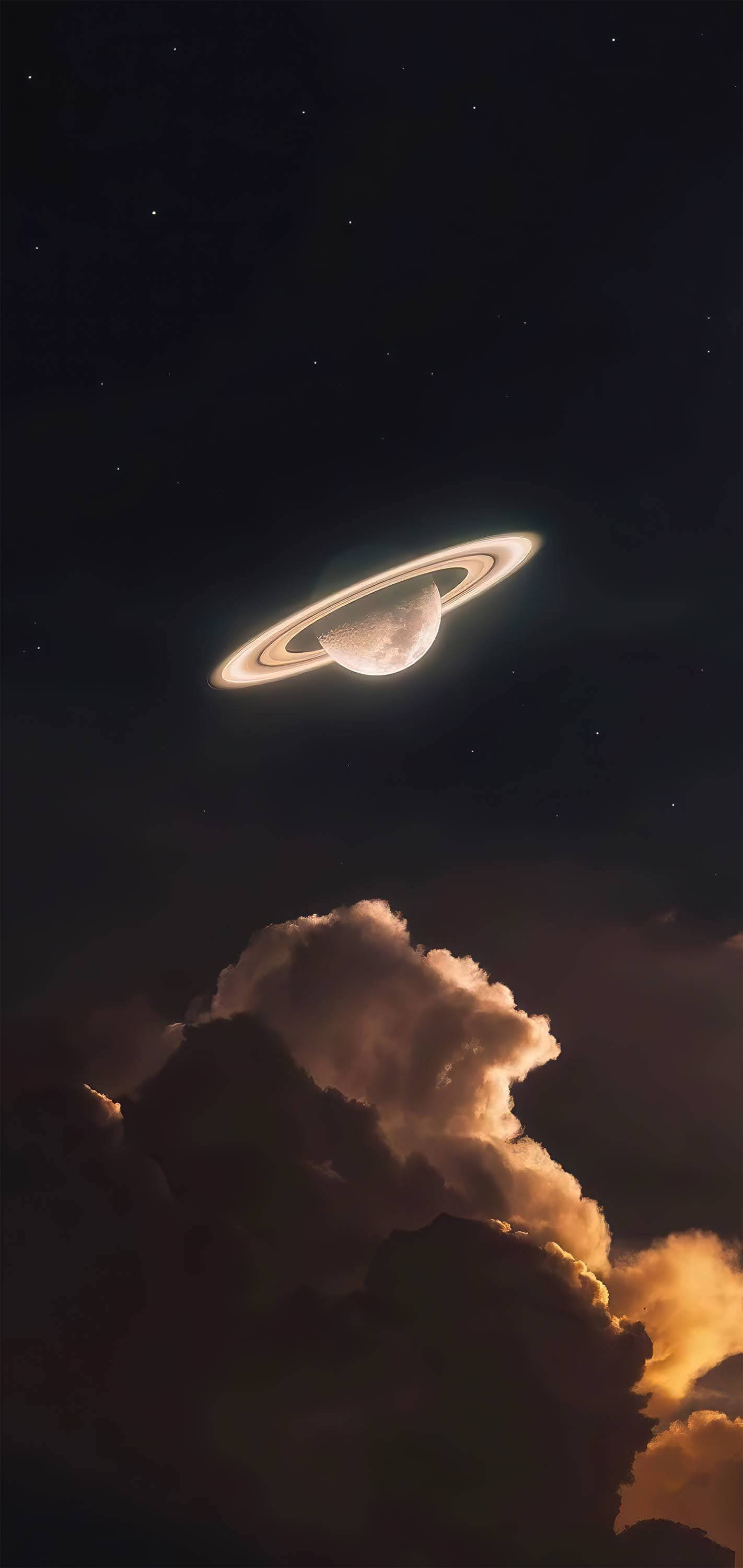 發光美學土星4K 壁紙