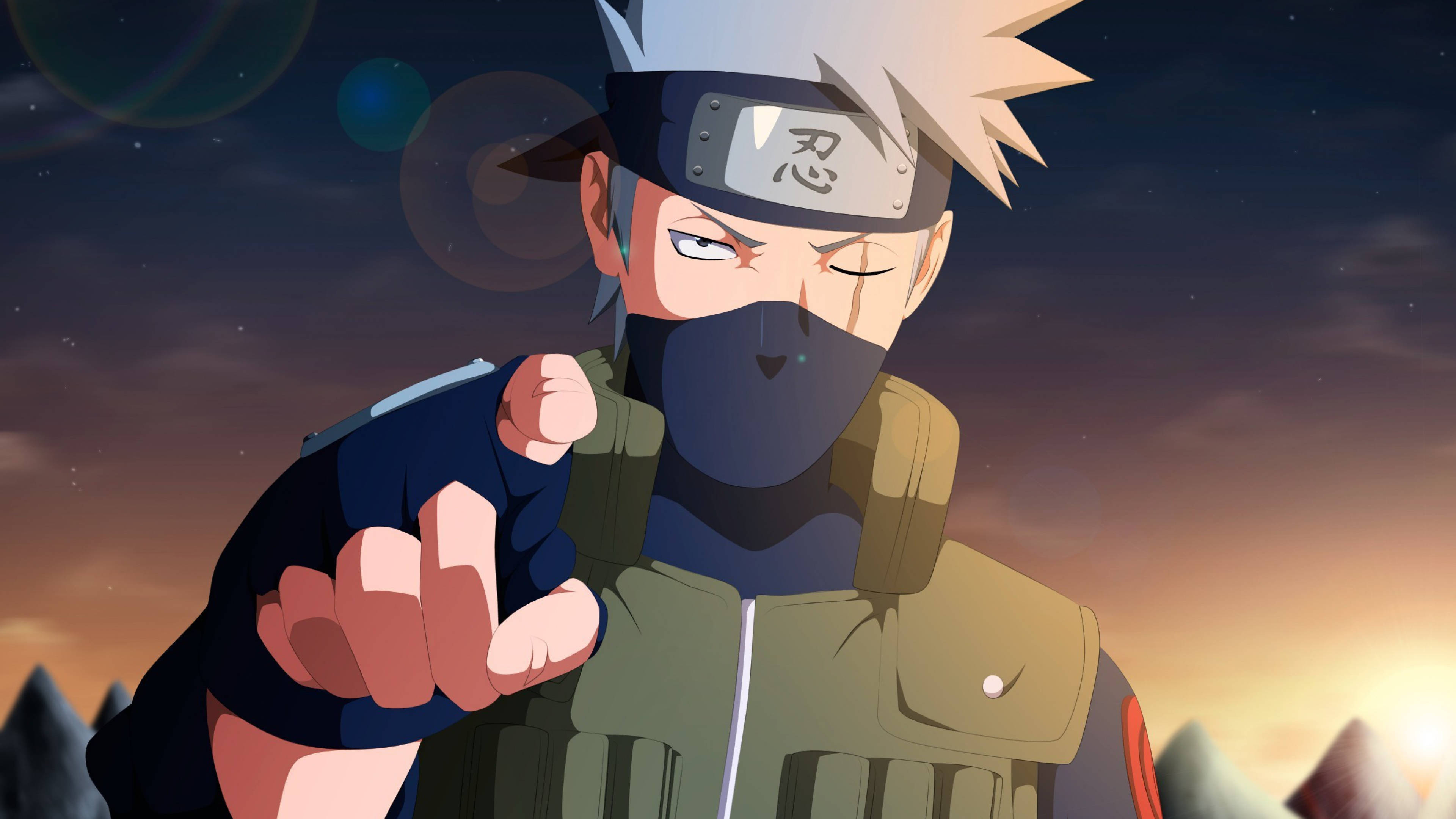 卡卡西4K向前指 壁紙