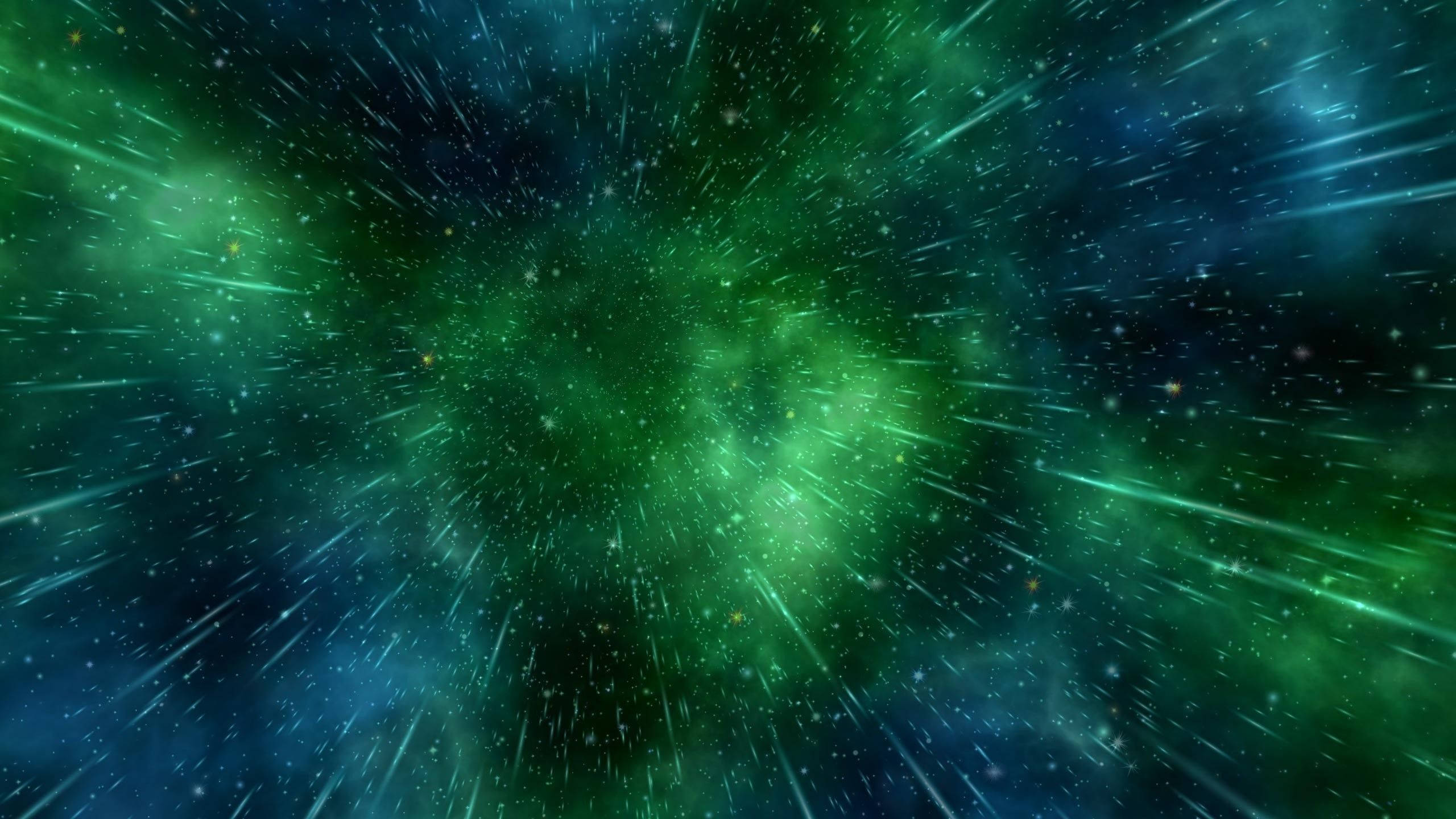 4K 動態藍綠雨滴 壁紙
