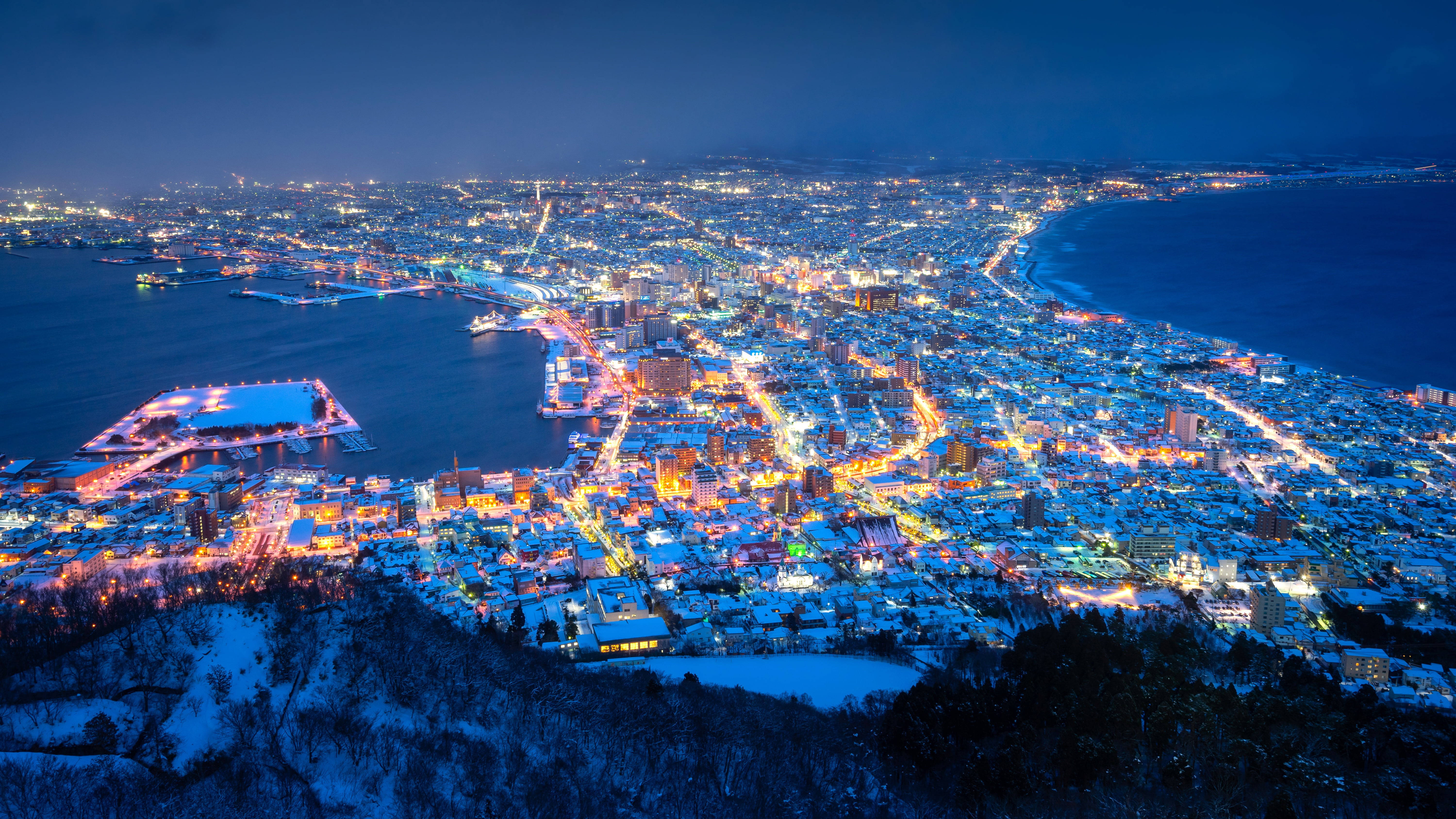 北海道日本4K夜景 壁紙
