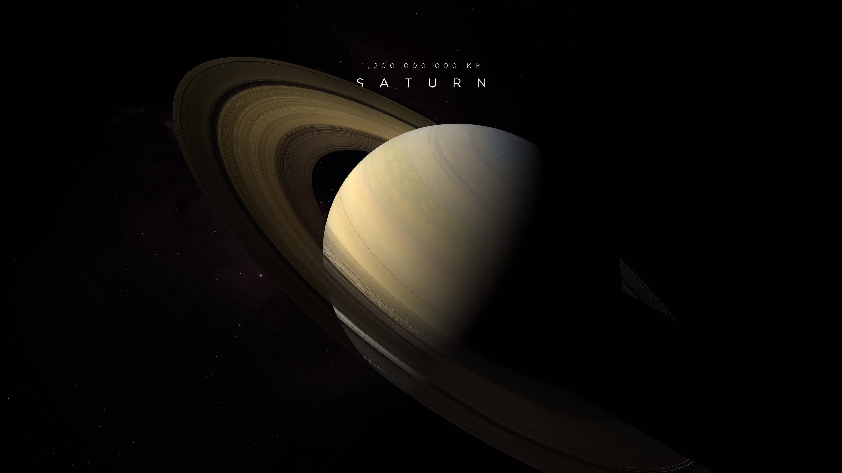 遙遠土星 4K 壁紙