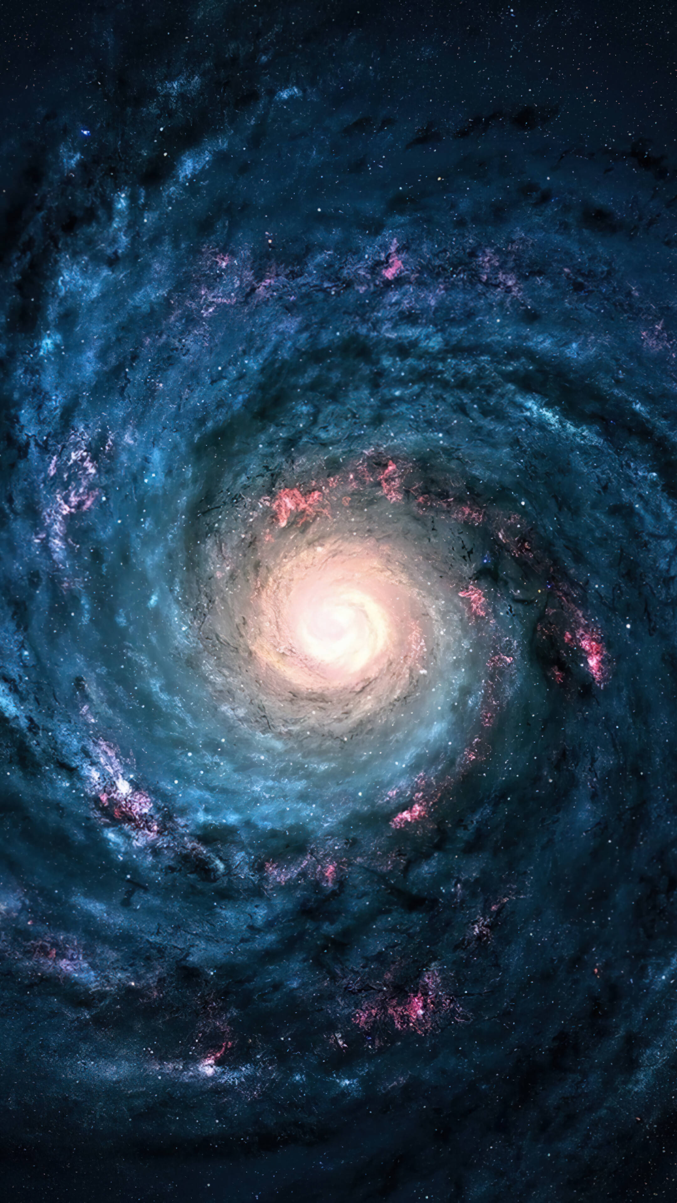 太空星系中心 4K 手机壁纸 壁紙