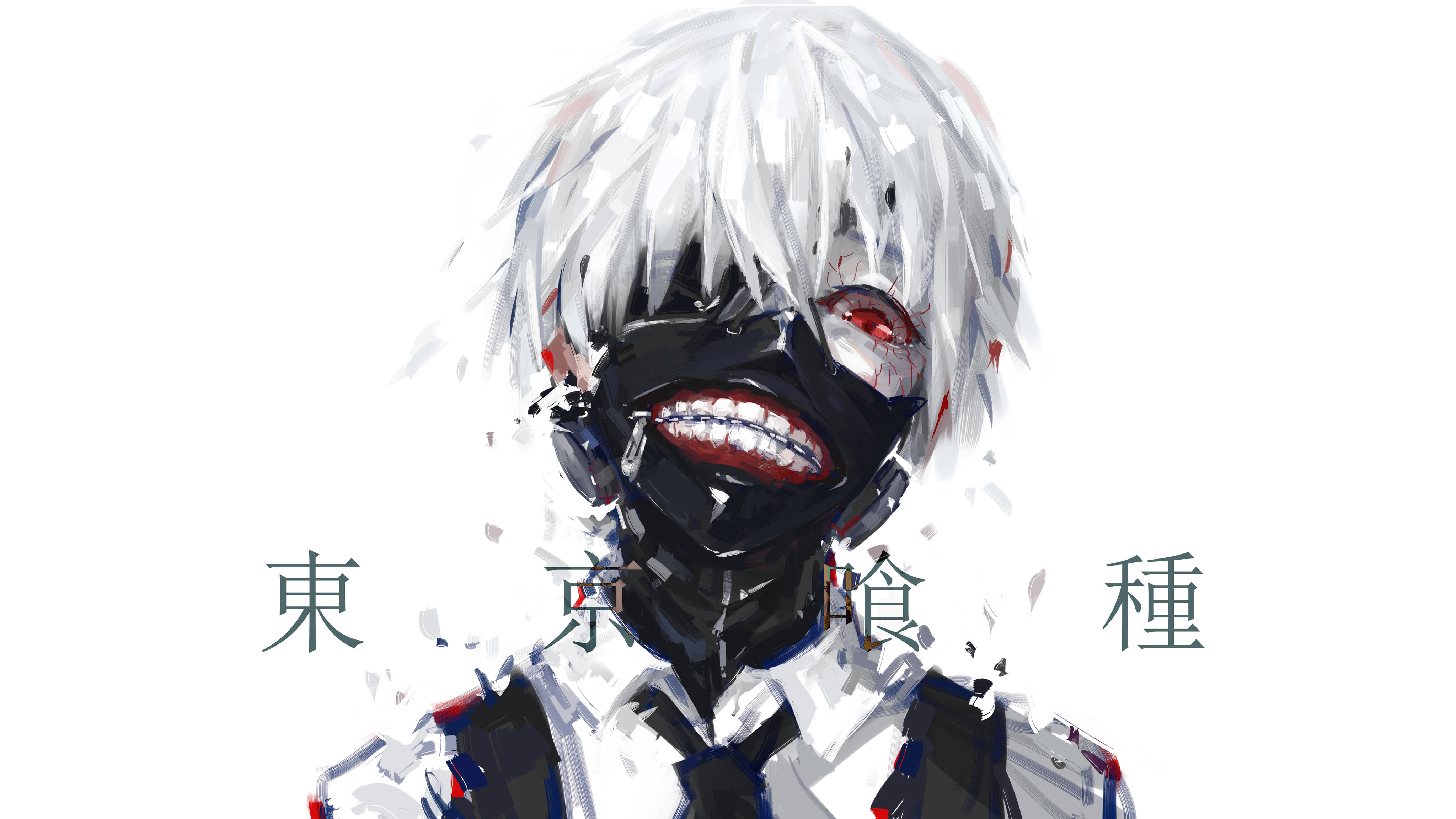 4K 動漫《東京喰種》面具 壁紙