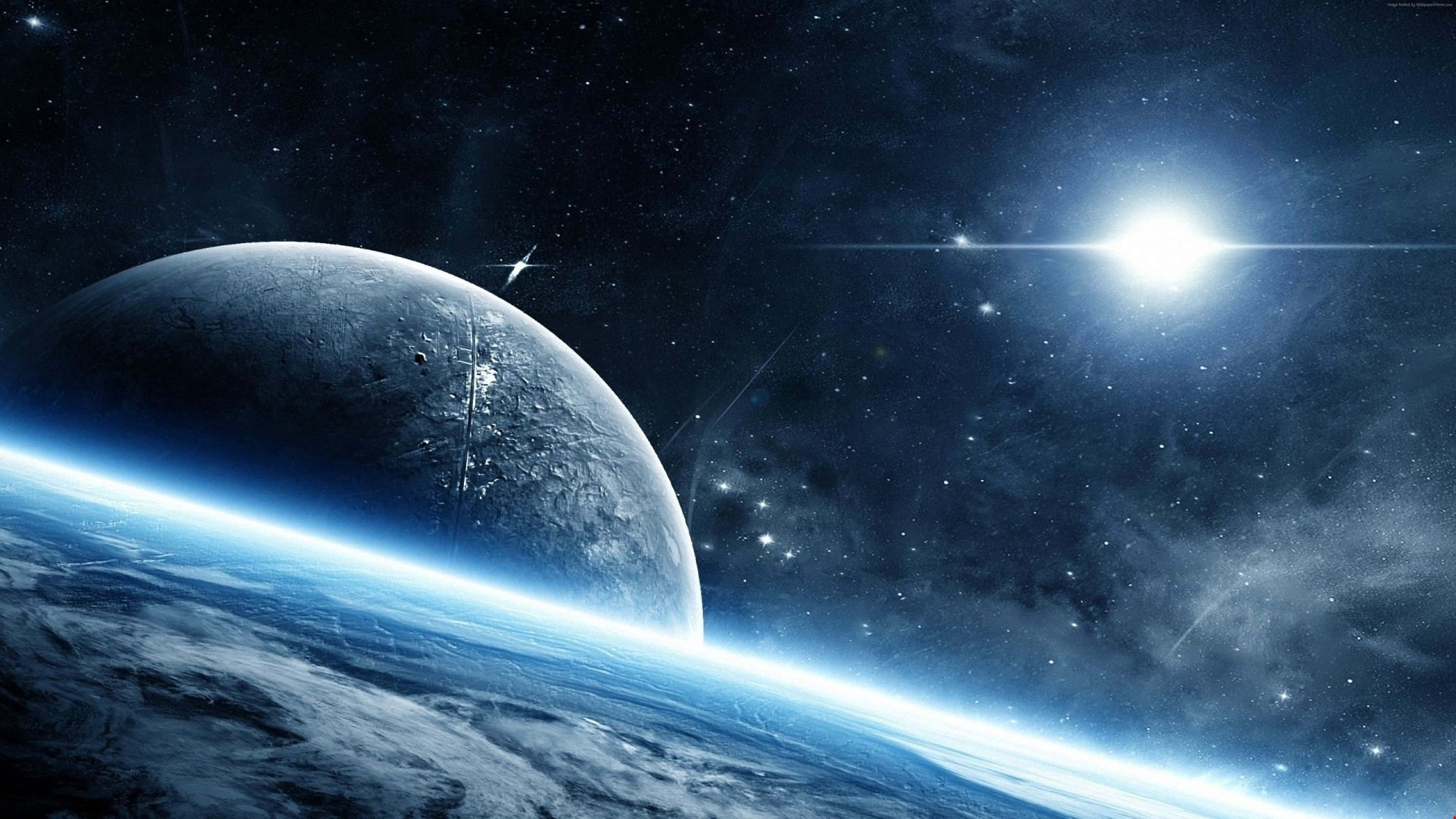 4K 宇宙地球在太空中 壁紙