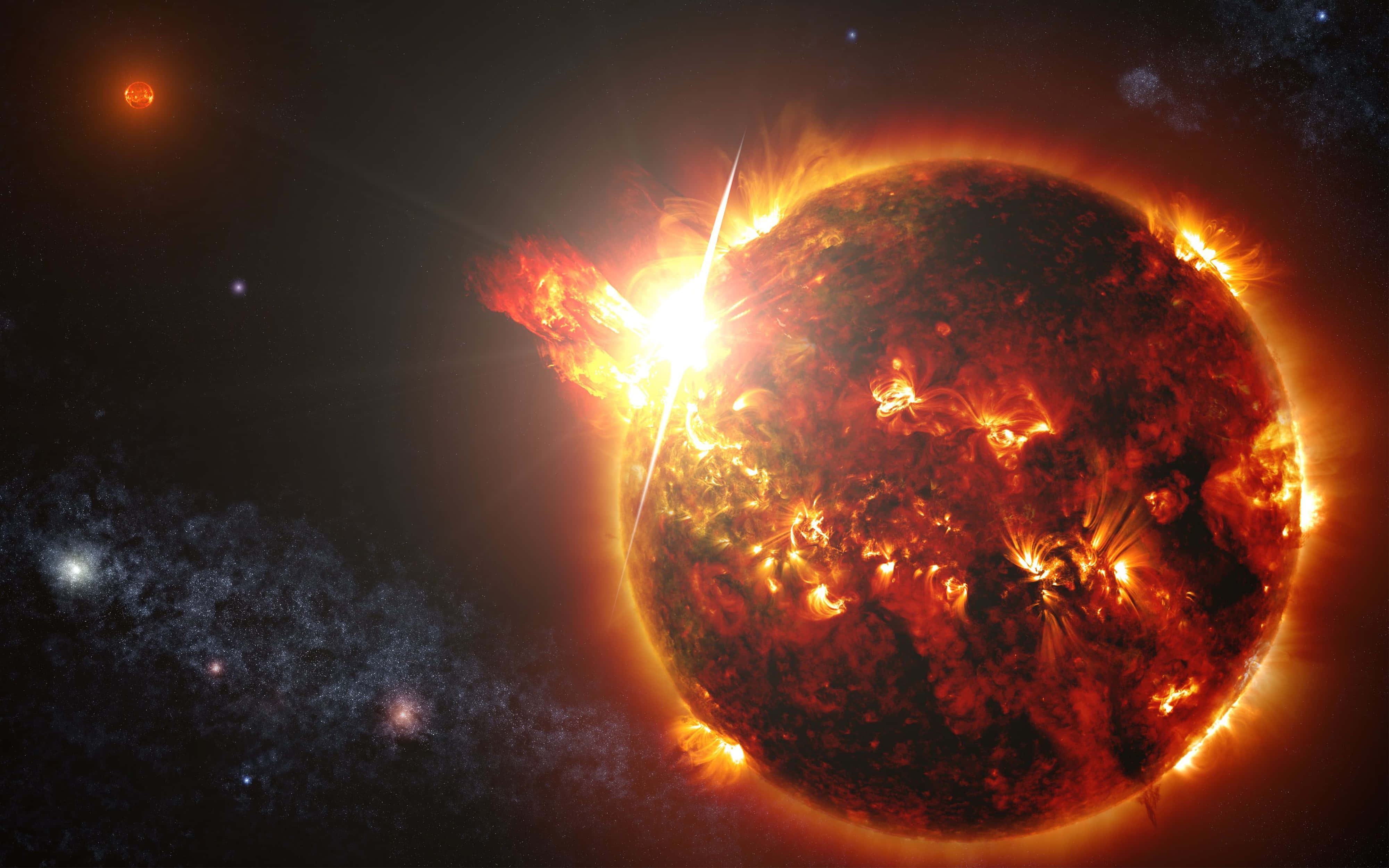4K 宇宙日冕物質拋射 壁紙