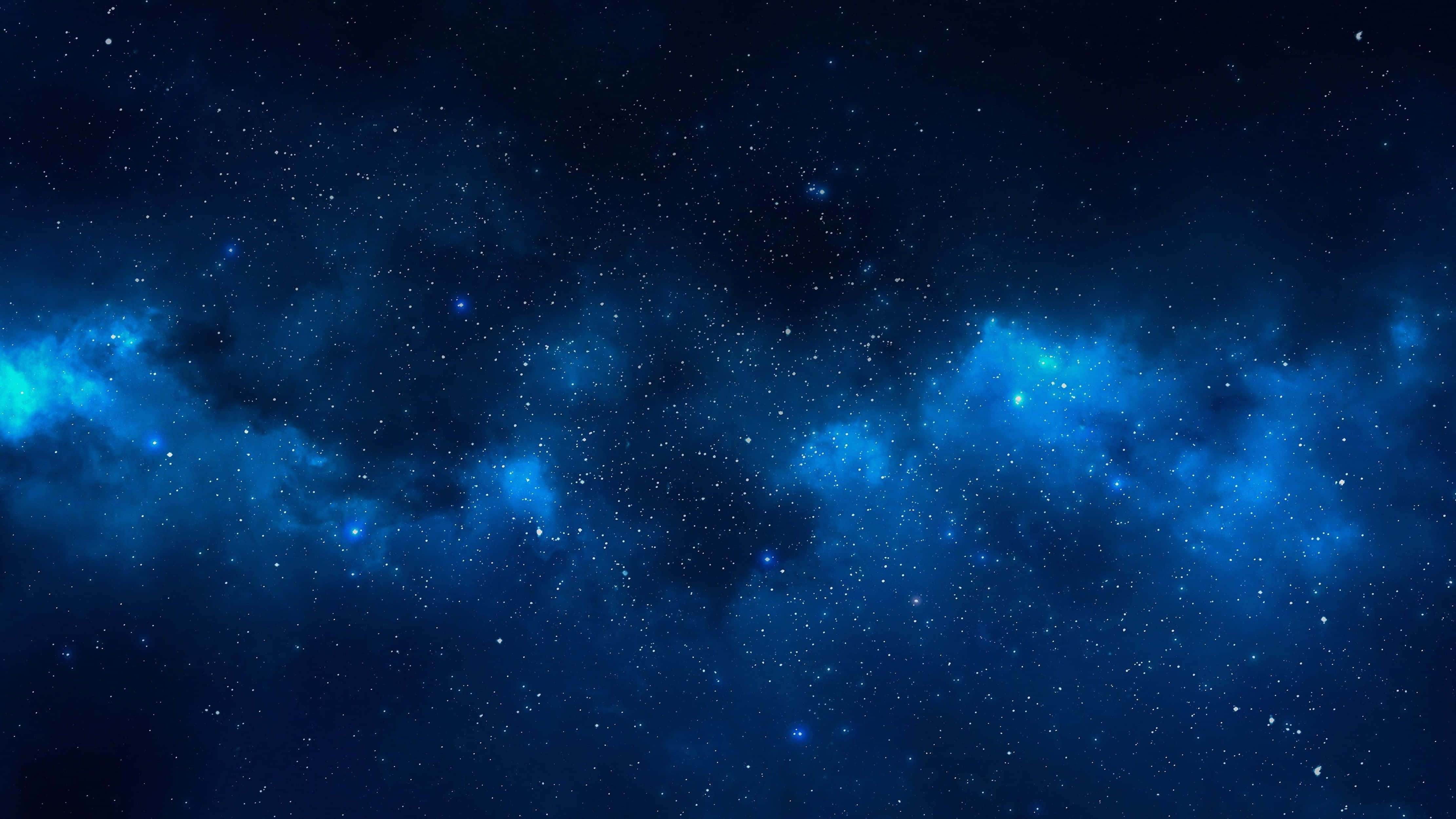 4K 宇宙藍色星系 壁紙