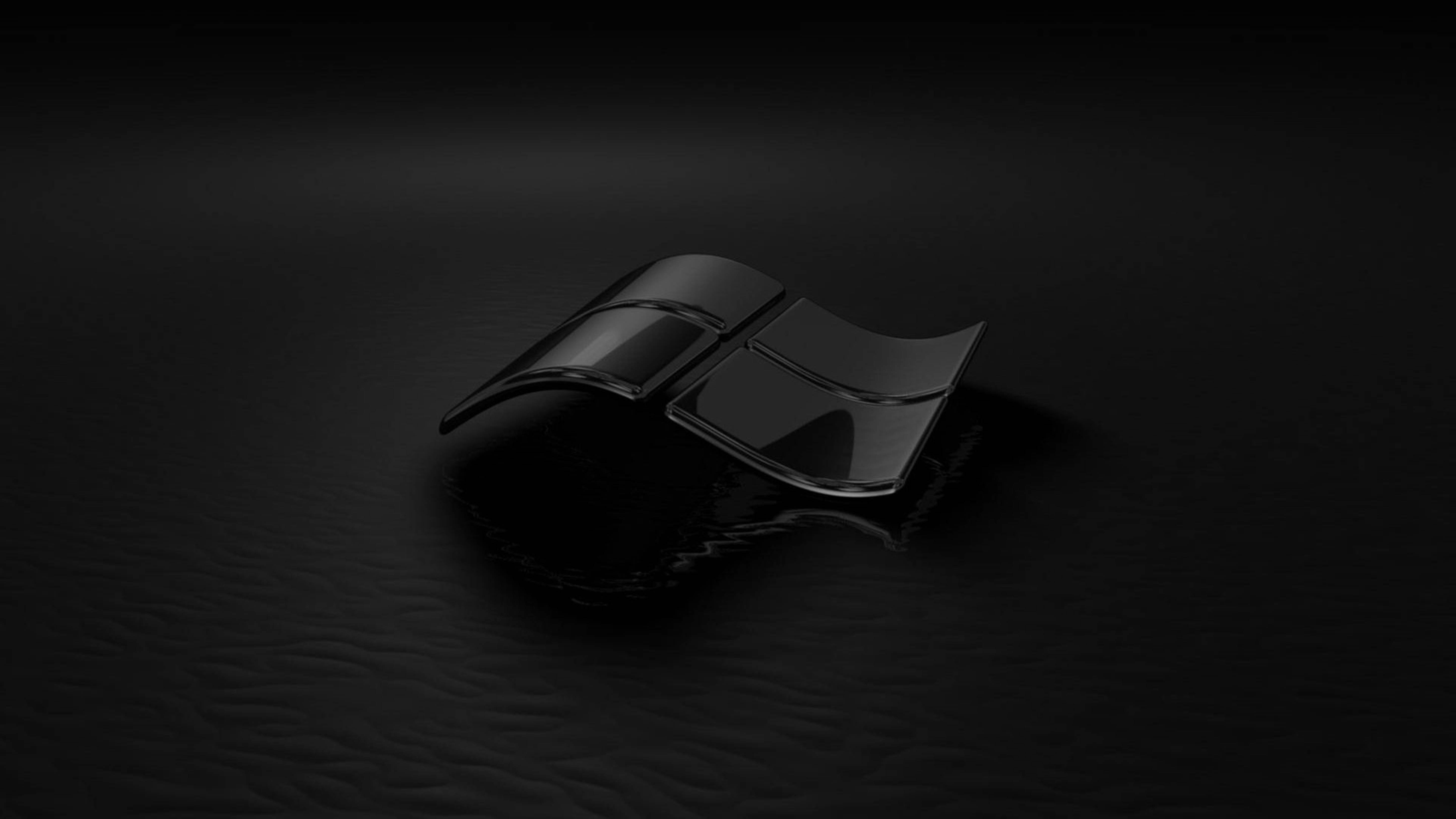 4K超高清黑色Windows 壁紙