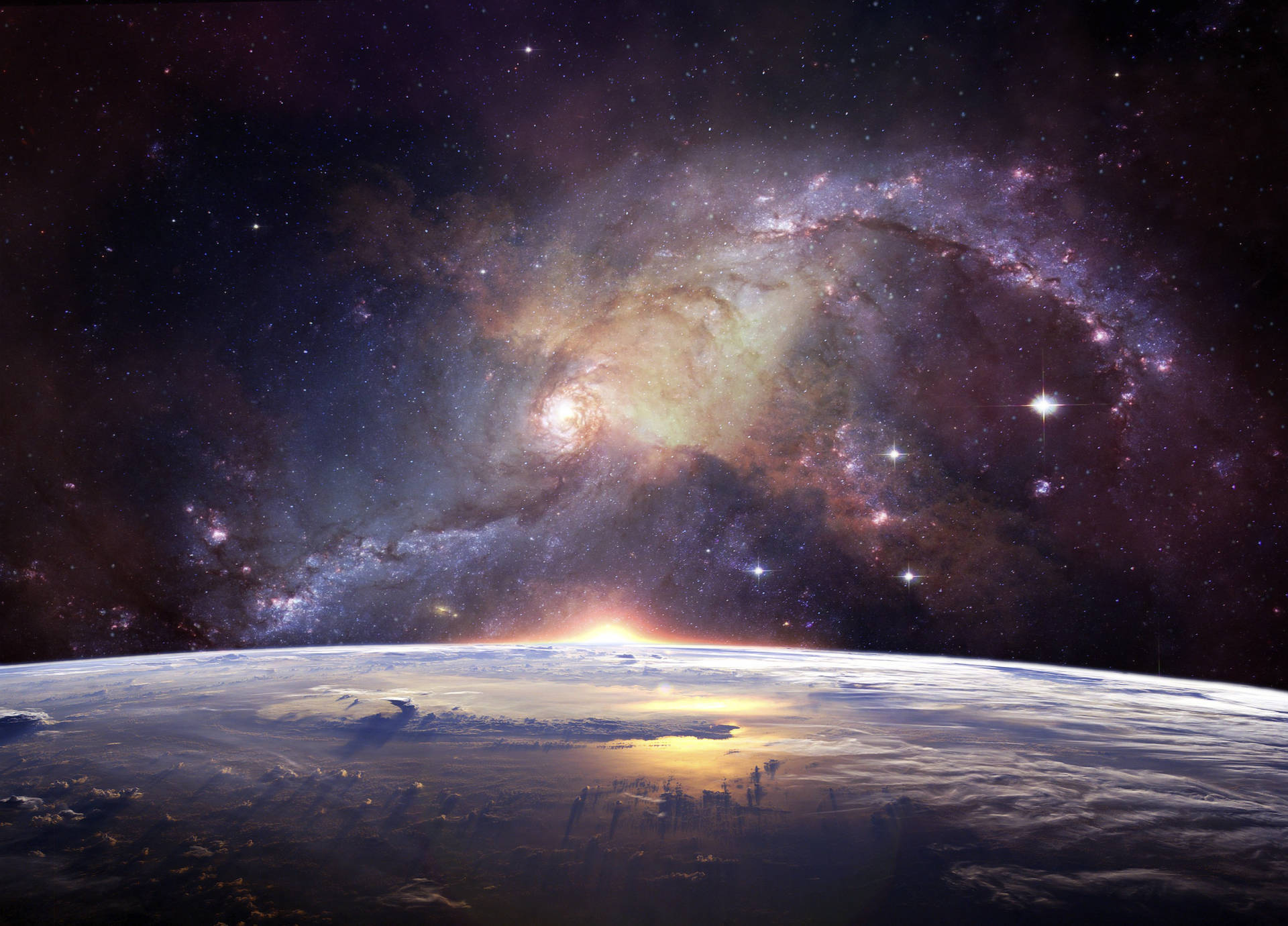 4K太空星系與宇宙桌布