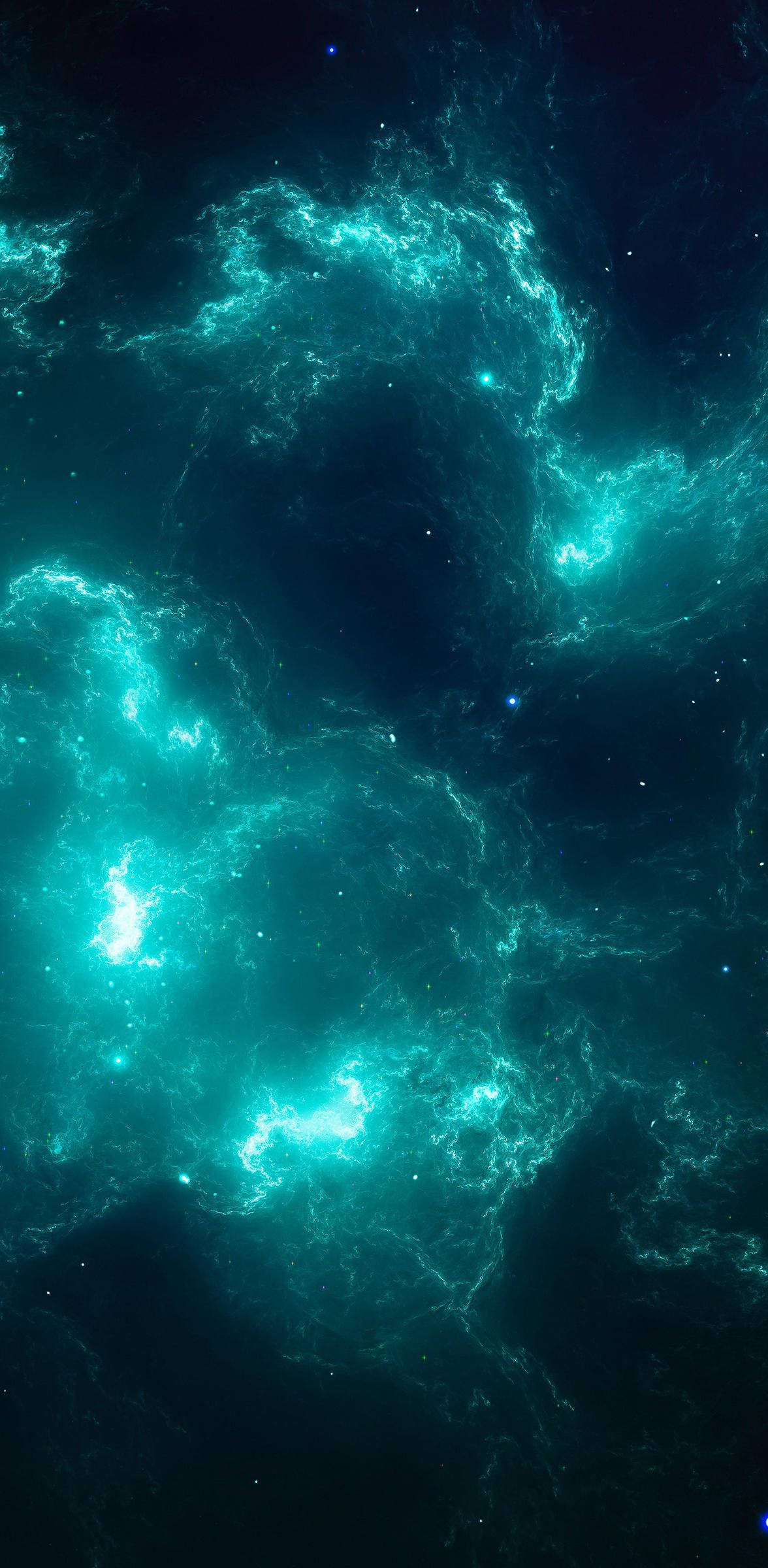 8K iPhone 星雲藍 壁紙