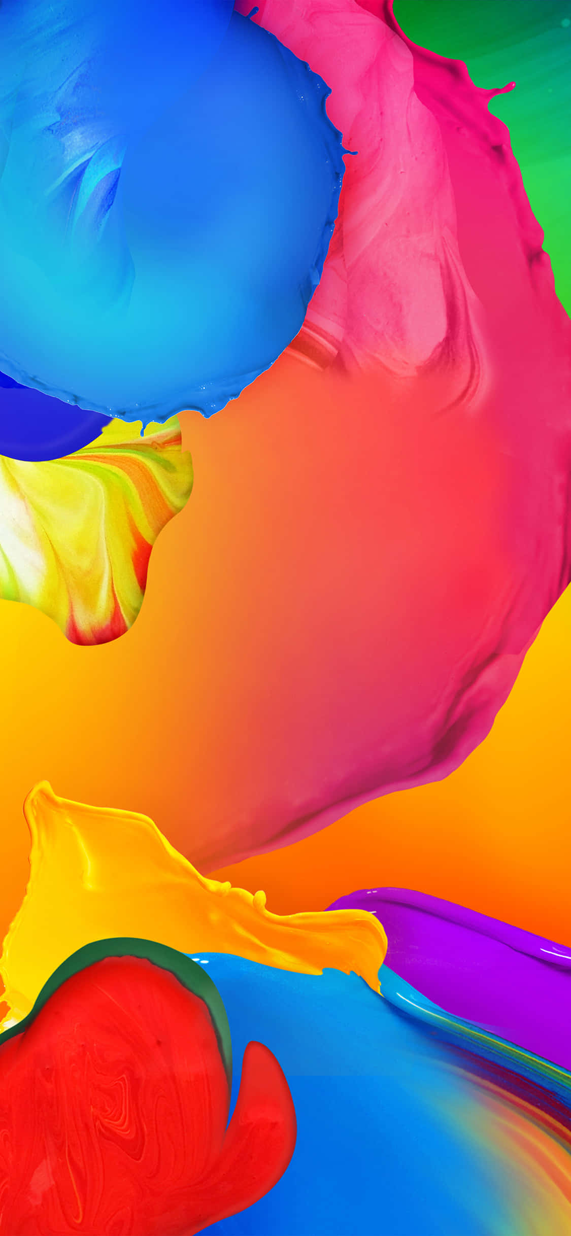 a colorful painting with a rainbow of colors 壁紙