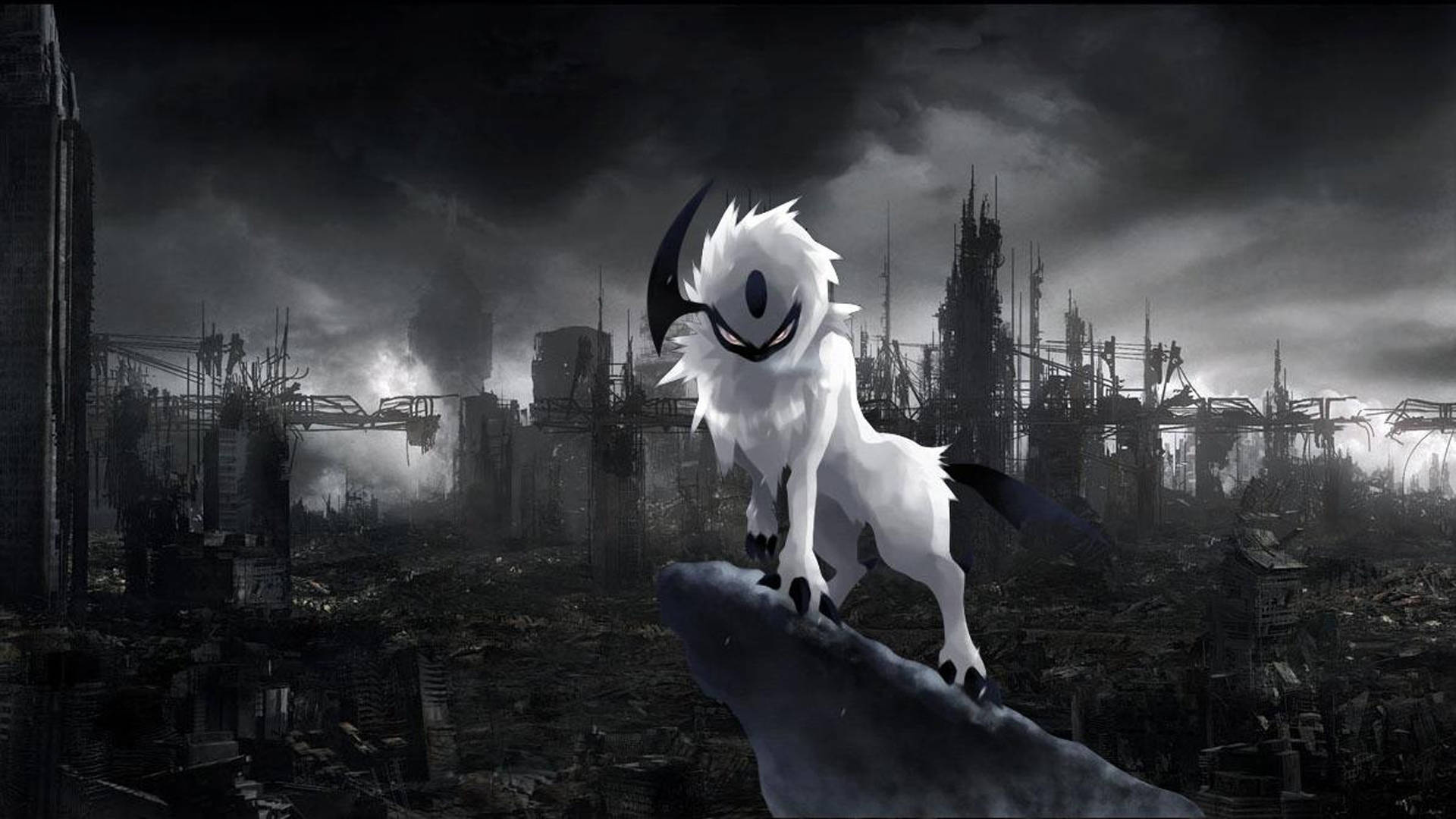 黑暗动漫宝可梦 Absol 壁紙