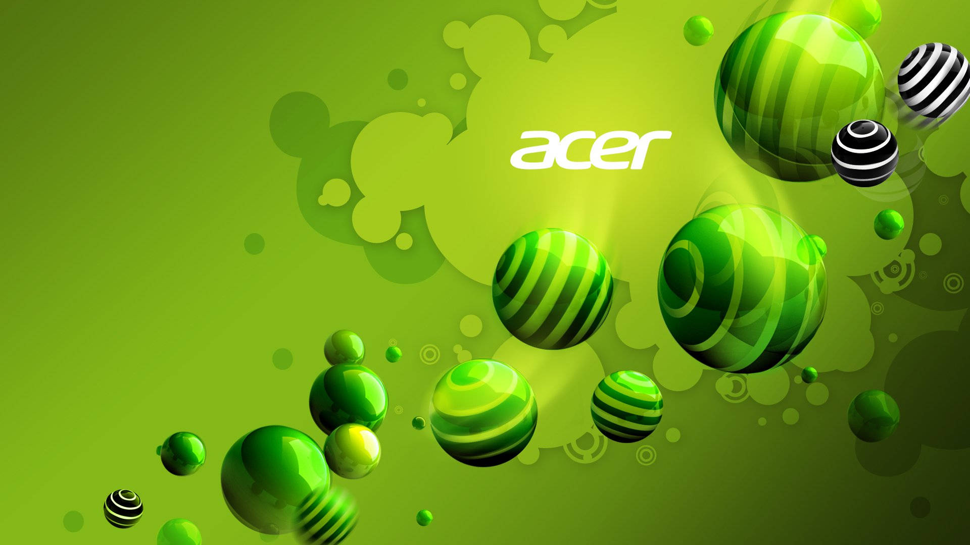鮮綠與白色Acer標誌 壁紙