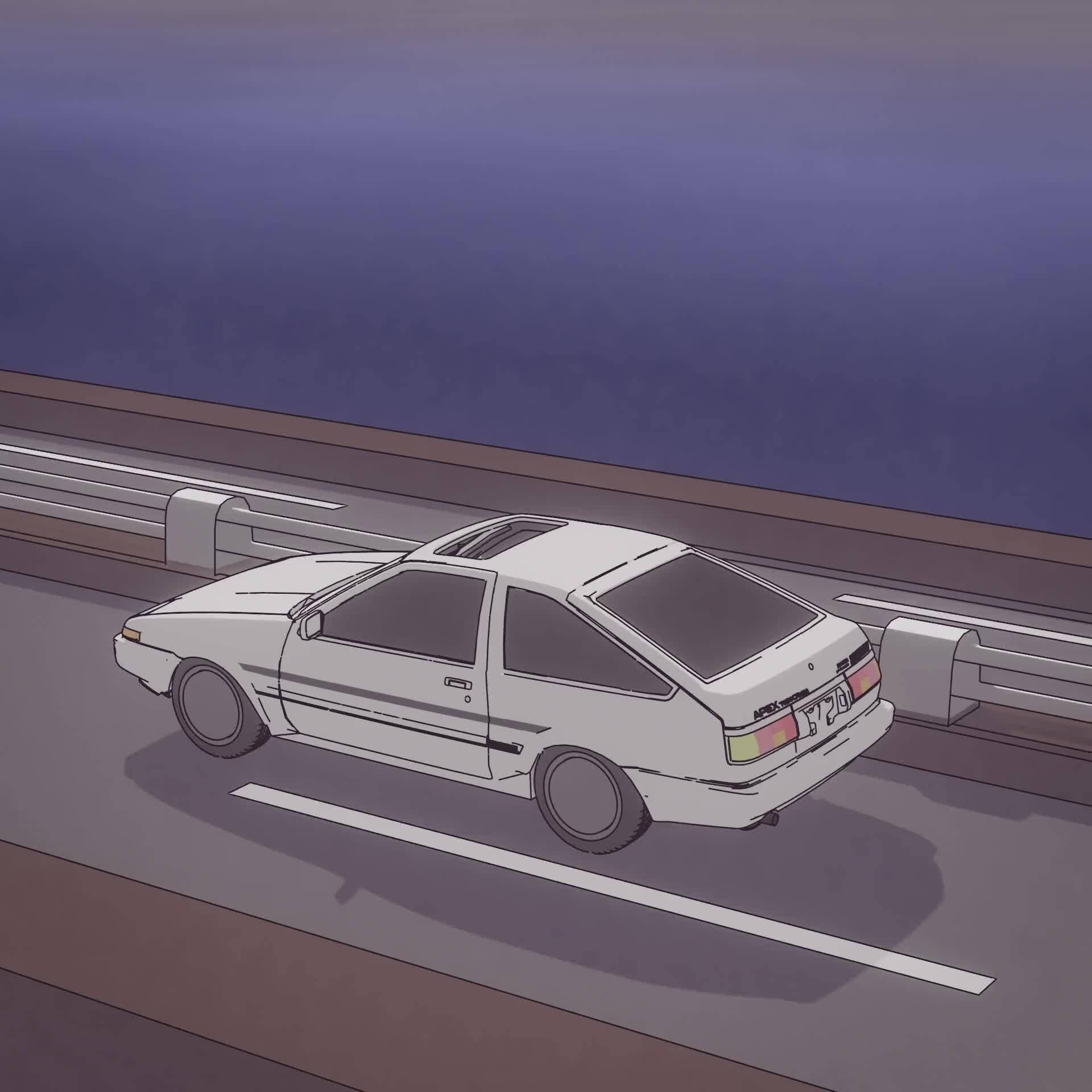 丰田AE86动漫汽车 壁紙