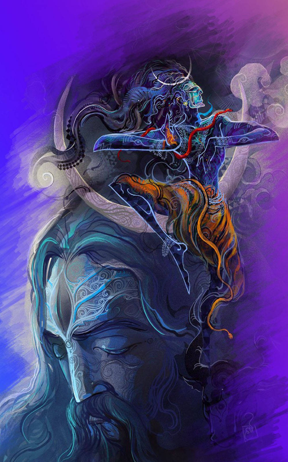 Aghori 湿婆神艺术 壁紙