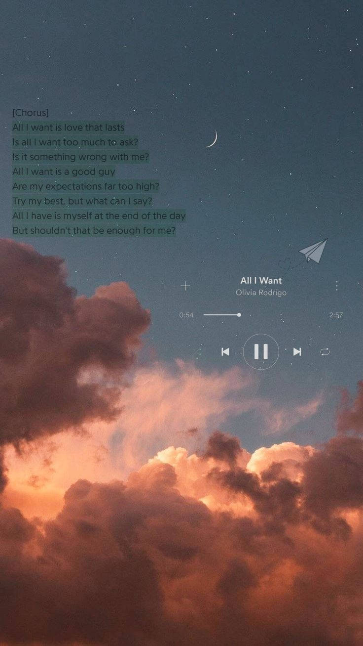 All I Want 音乐美学 壁紙