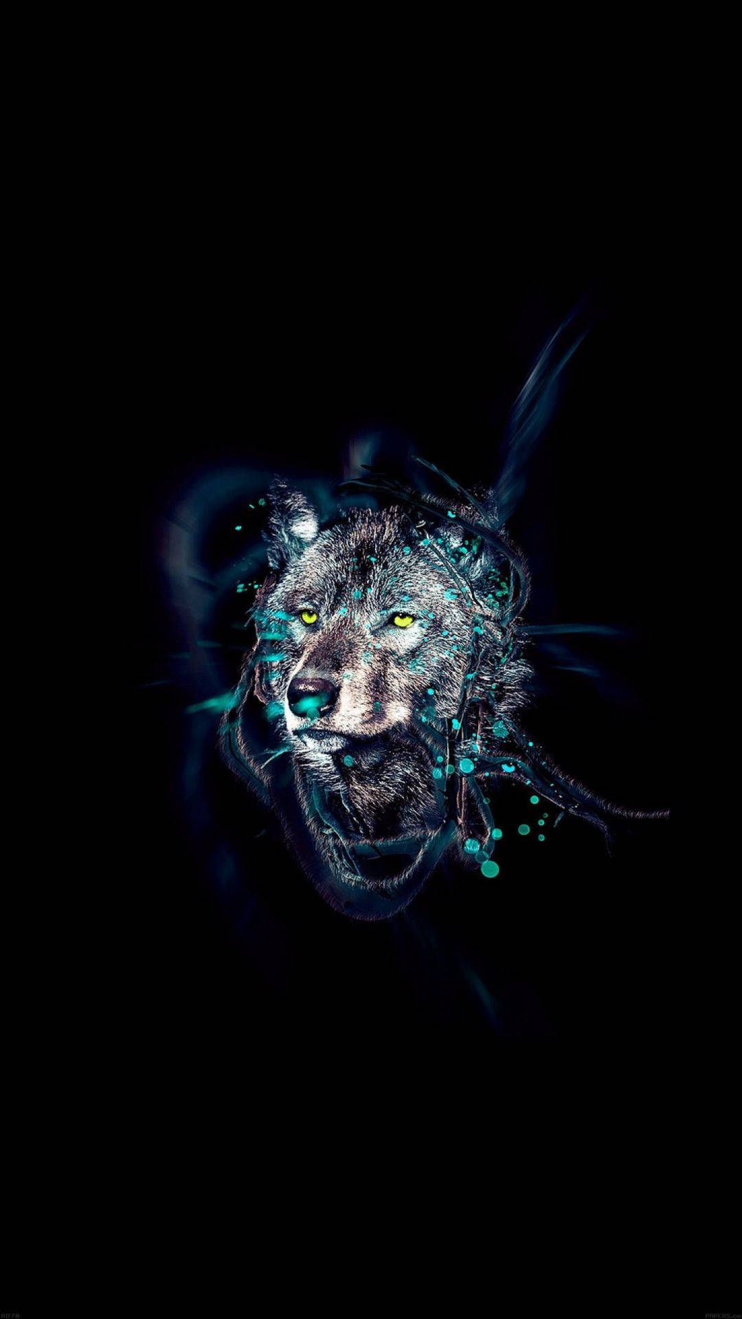 以 AMOLED 的發光力量，釋放您內心的狼性 壁紙