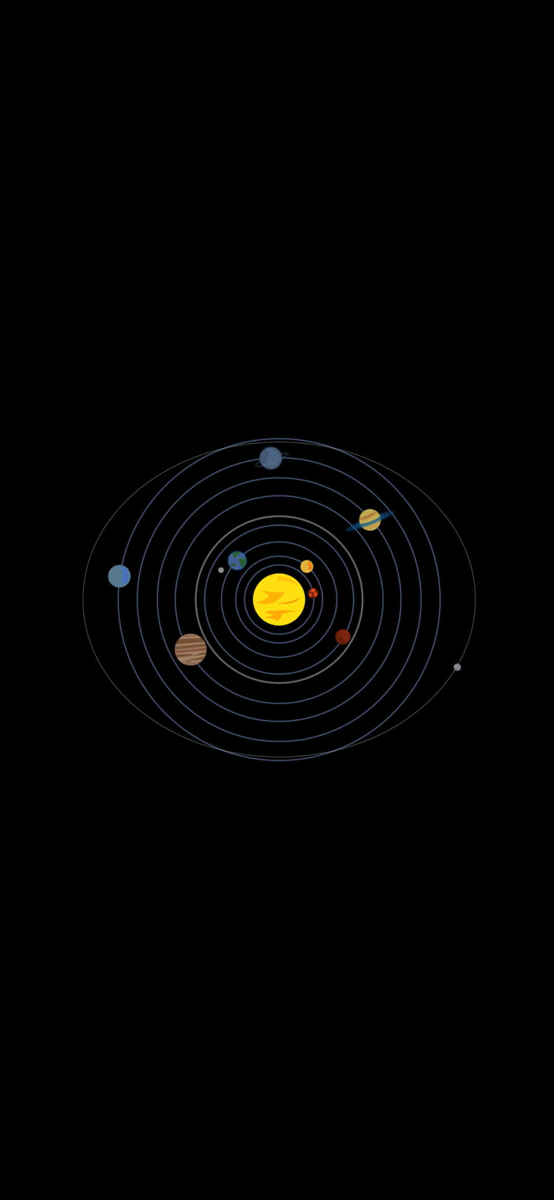 AMOLED顯示器上的生動星系景觀 壁紙