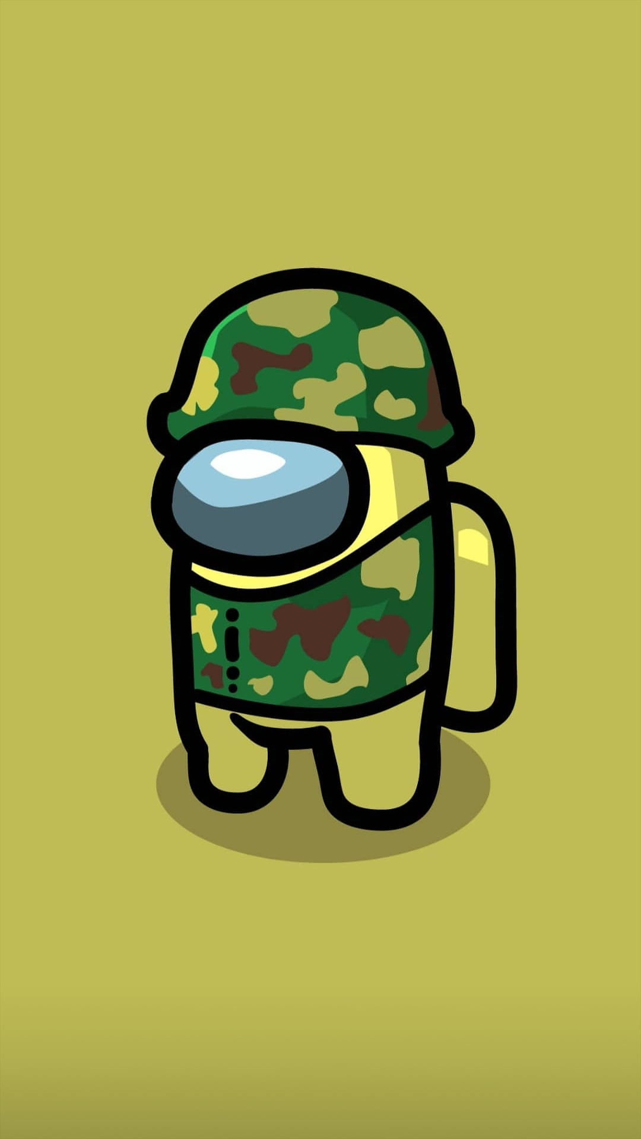 美學風格Among Us士兵服裝 壁紙