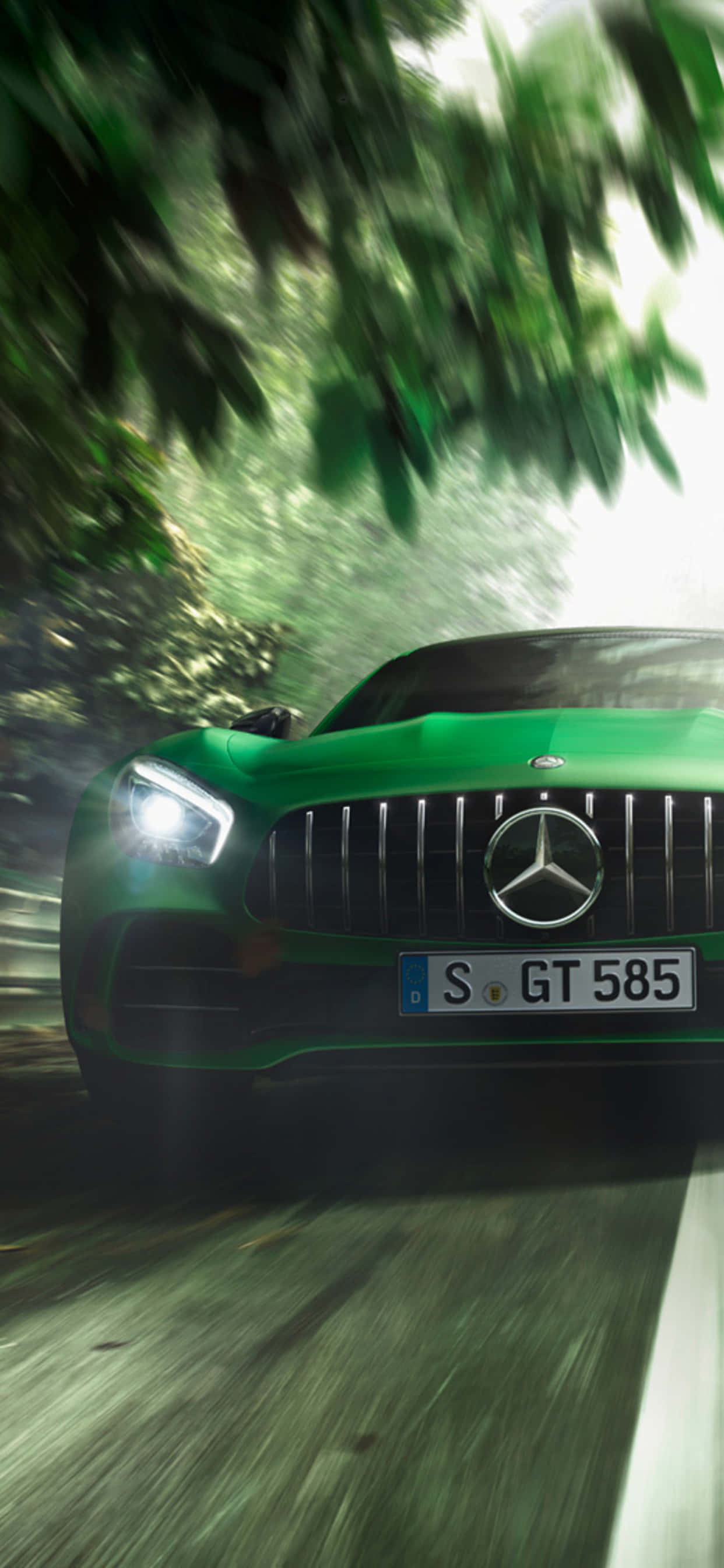 綠色Android AMG GT-R背景 壁紙