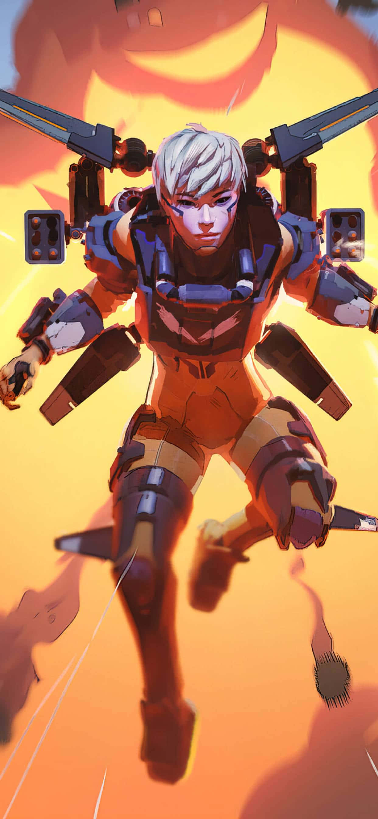 女武神 Apex Legends 跳入爆炸 壁紙