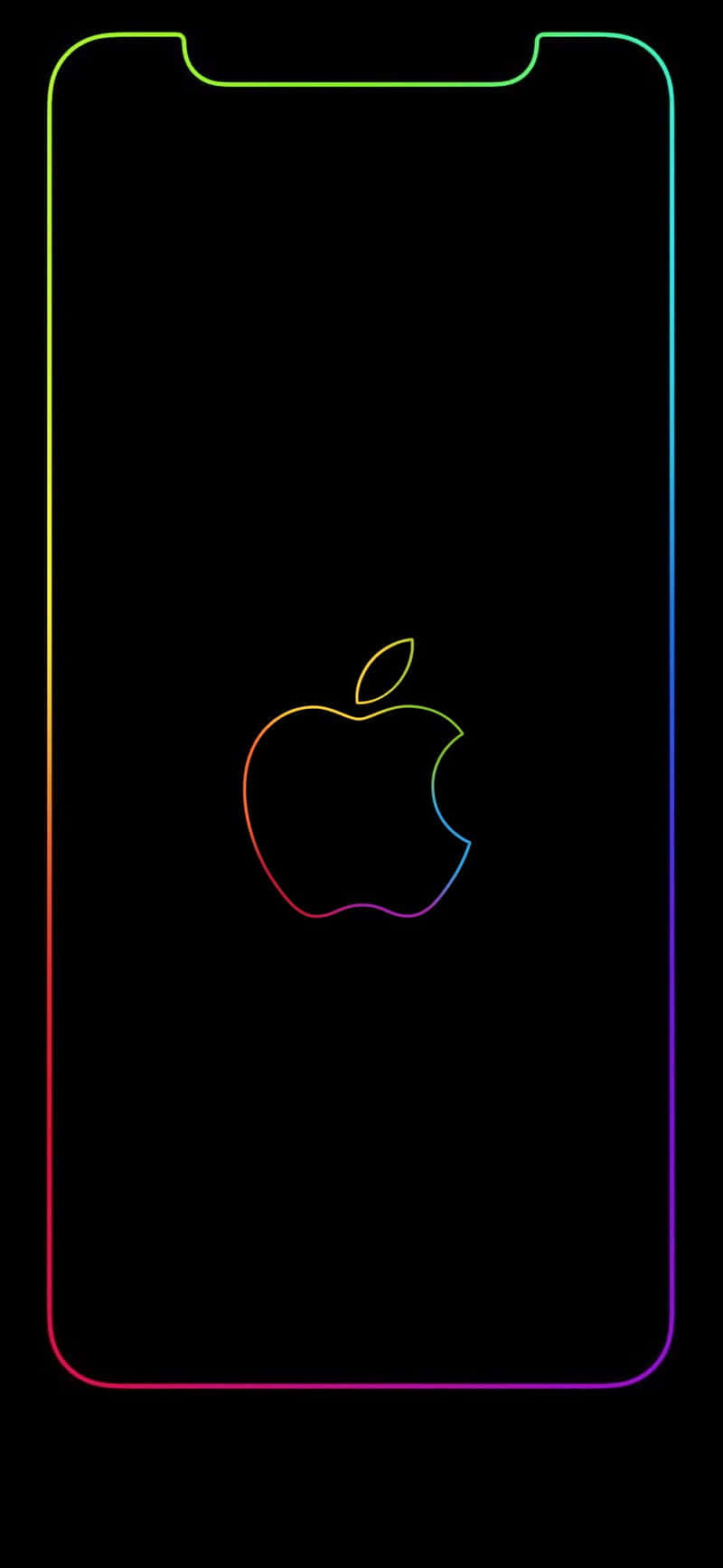 Apple iPhone X 霓虹標誌 壁紙